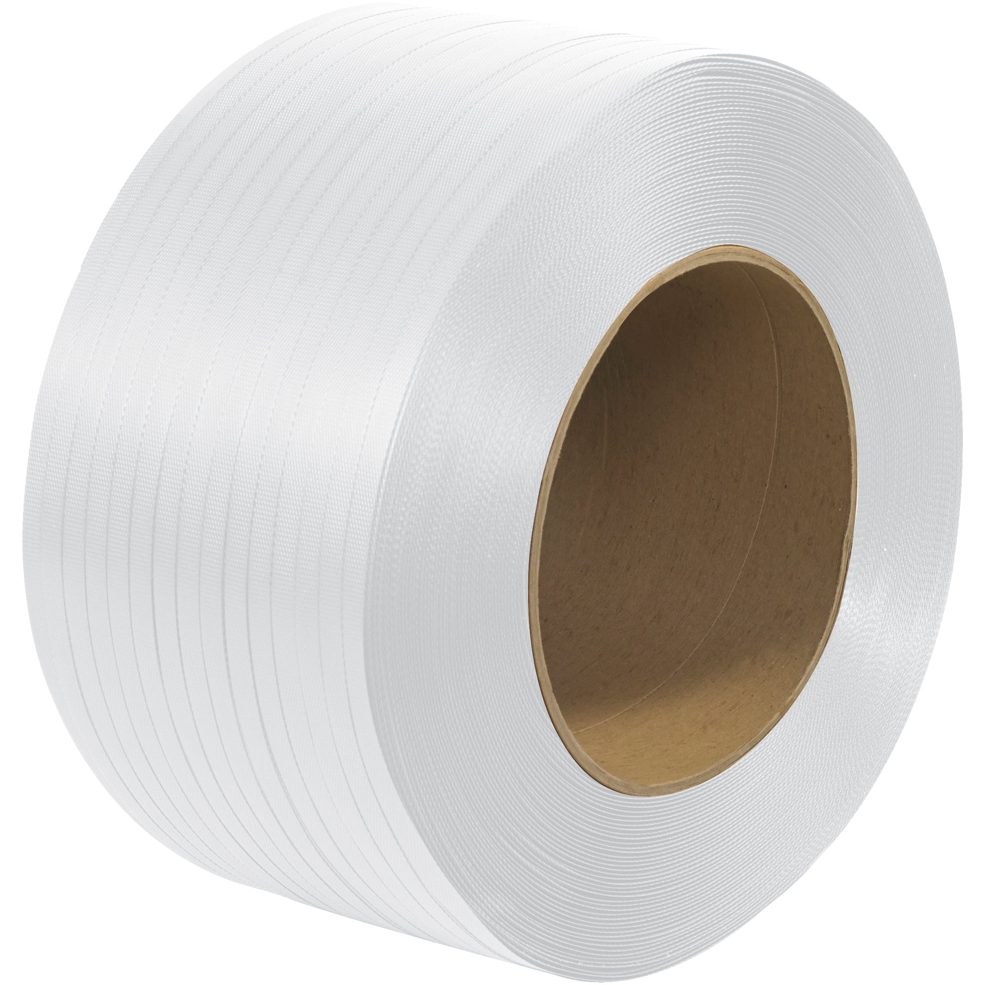 1/2" x 7200' - 9 x 8" Core Machine Grade Polypropylene Strapping - Embossed (PS3225) Coil   Of 1