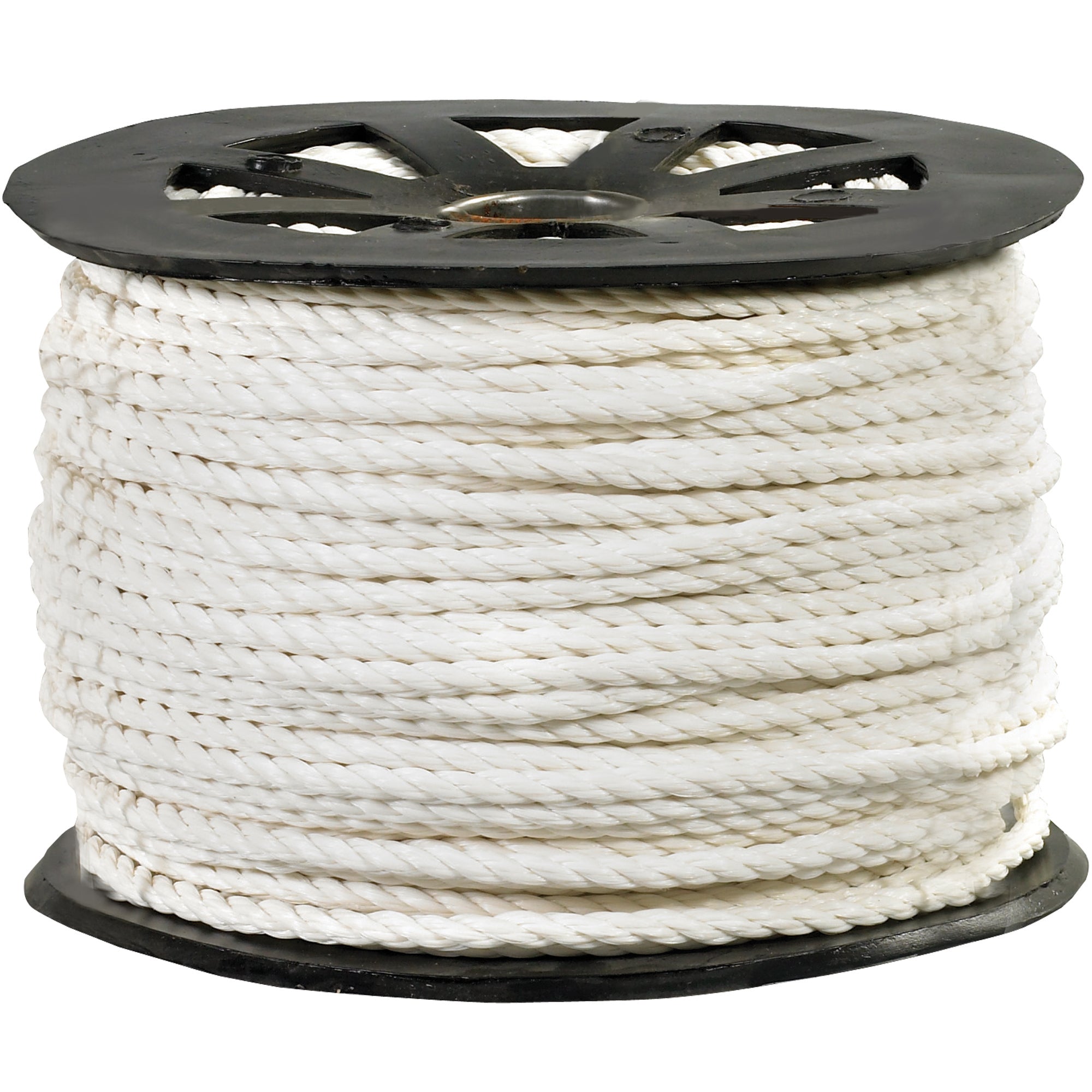 1/4", 1,150 lb, White Twisted Polypropylene Rope (TWR104) Each