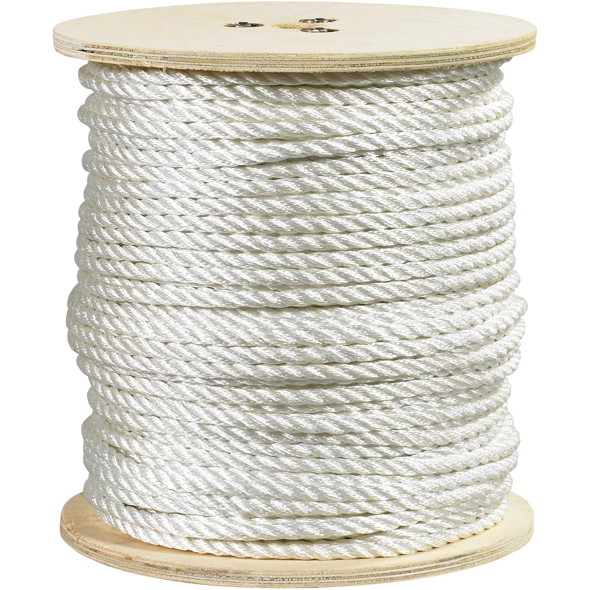 1/4", 1,320 lb, White Twisted Polyester Rope (TWR136) Each