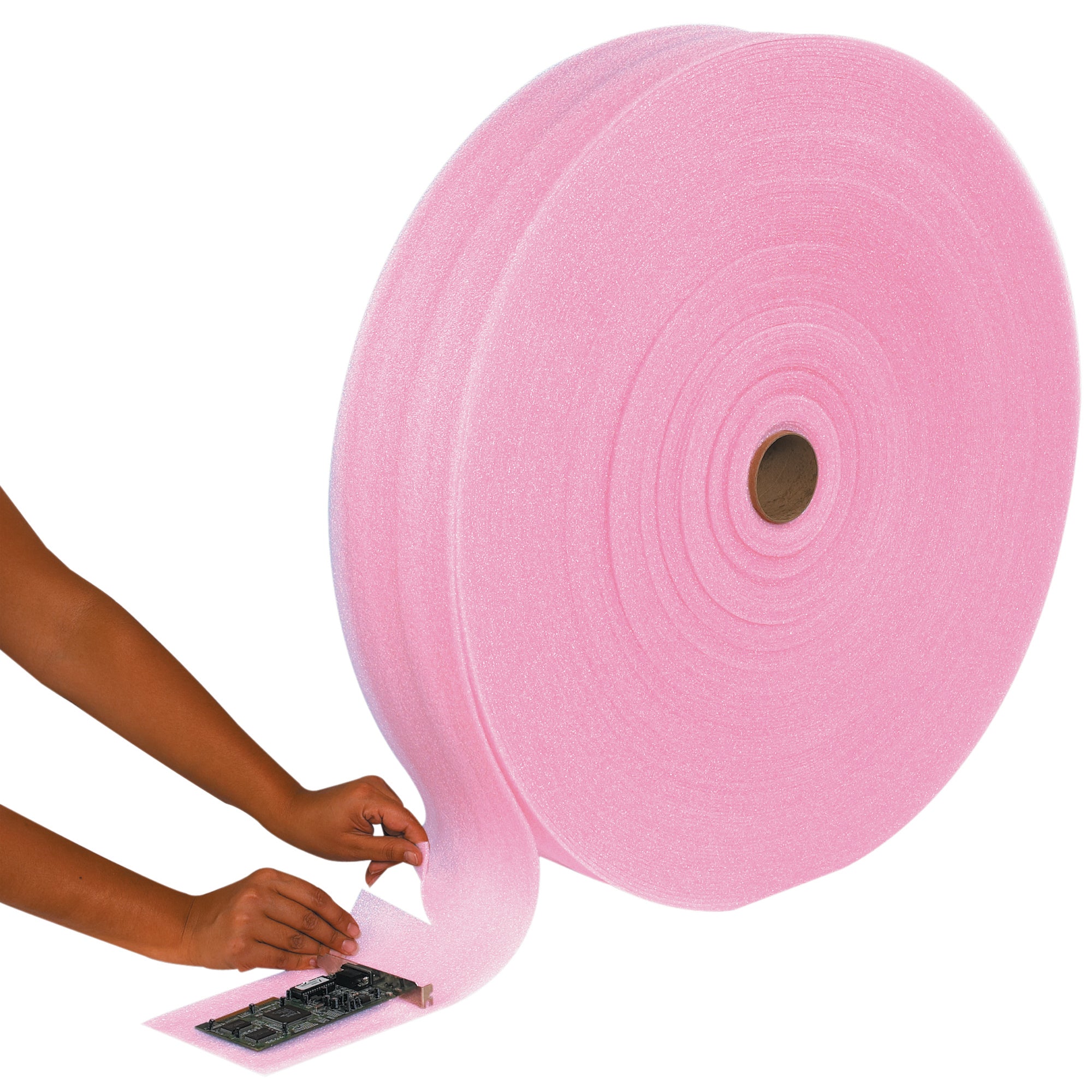 1/8" x 24" x 550' (3) Perforated Anti-Static Air Foam Rolls (FW18S24ASP) Bundle Of 3
