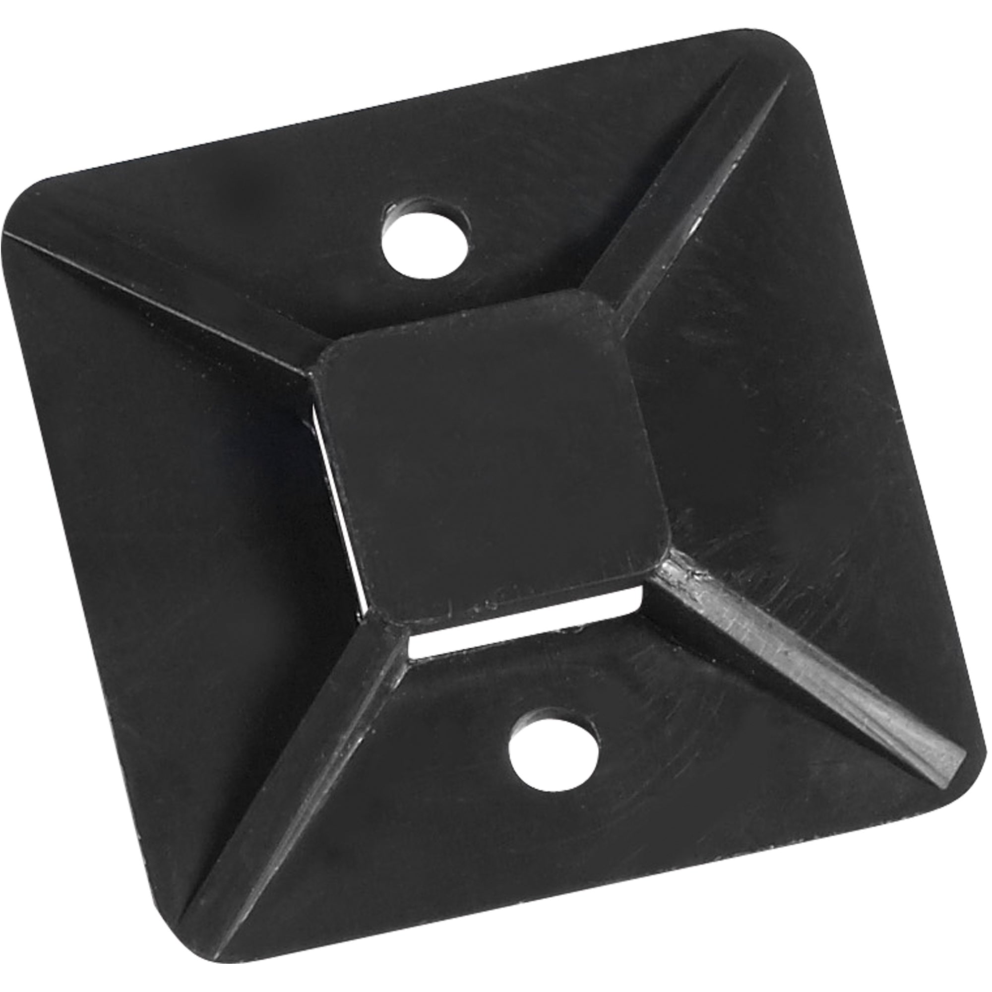 1 x 1" Black Cable Tie Mounts (CTM11B) Case Of 100