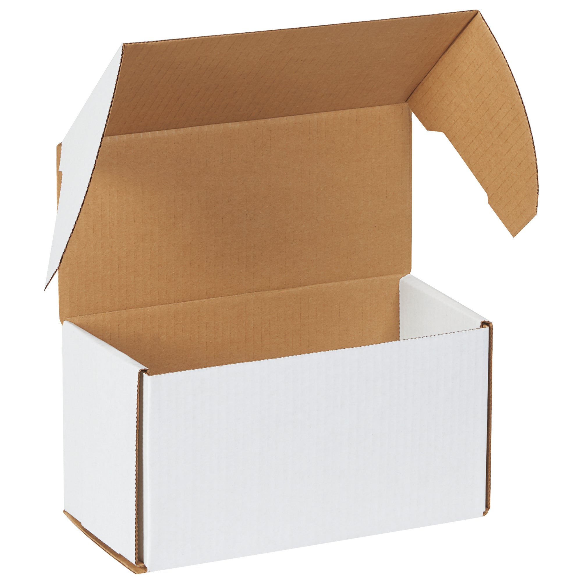 10 5/16 x 5 x 5 9/16" White Outside Tuck Mailers (MEZ1055) Bundle Of 50