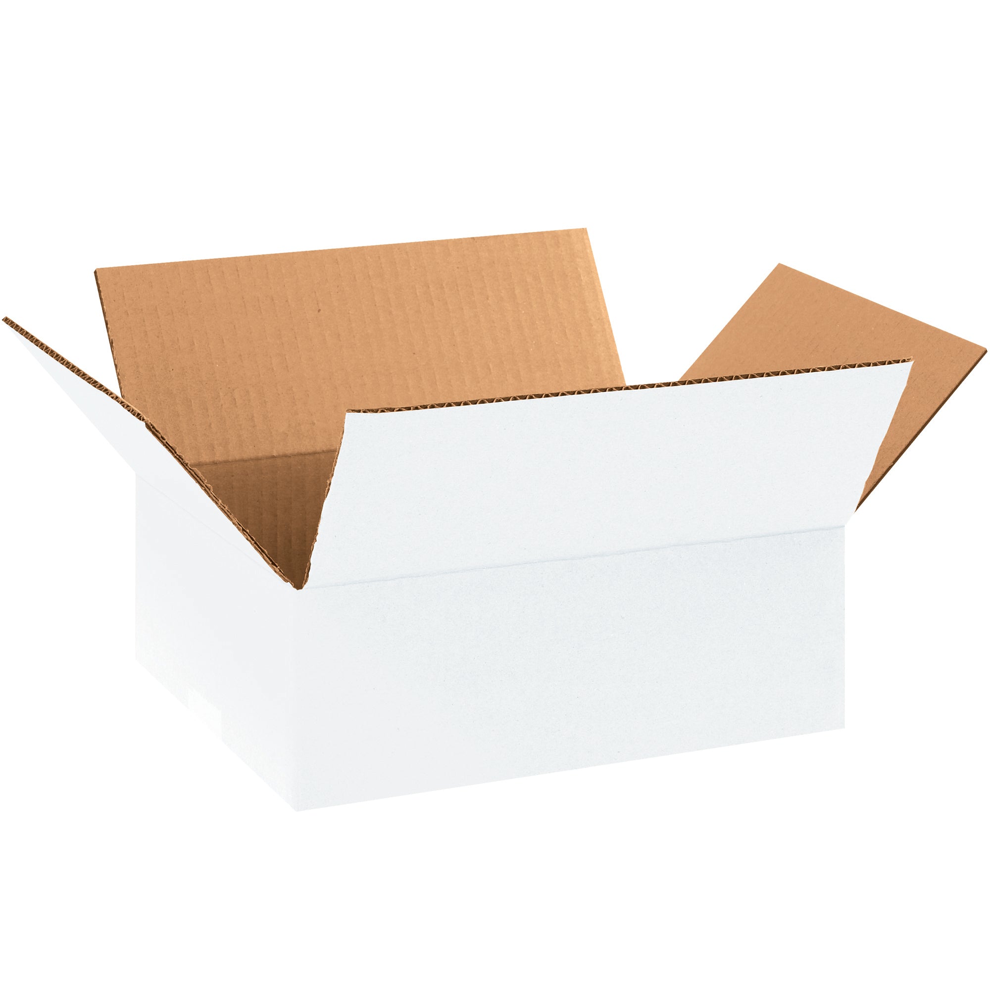 11 1/4 x 8 3/4 x 4" White Corrugated Boxes (1184W) Bundle Of 25