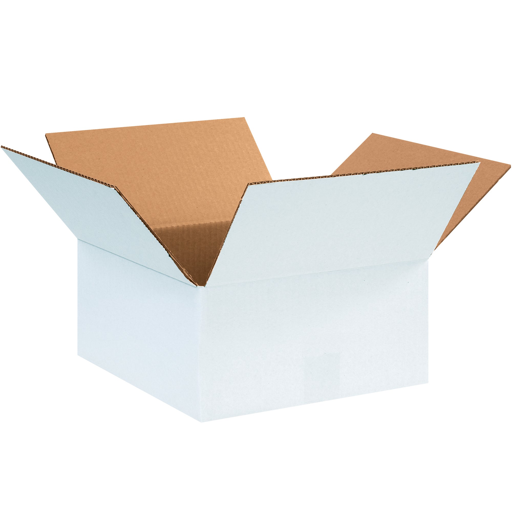 12 x 12 x 6" White Corrugated Boxes (12126W) Bundle Of 25