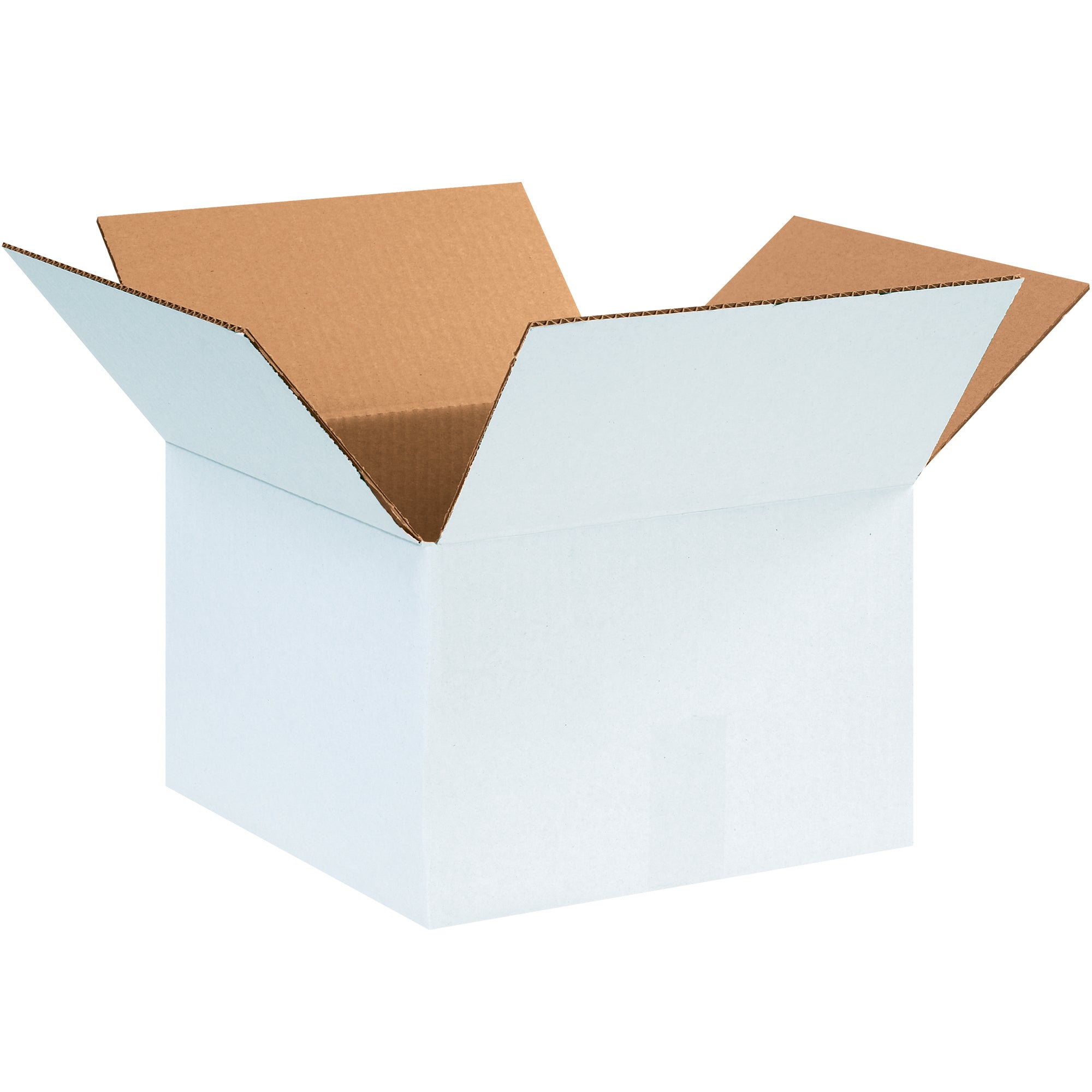 12 x 12 x 8" White Corrugated Boxes (12128W) Bundle Of 25