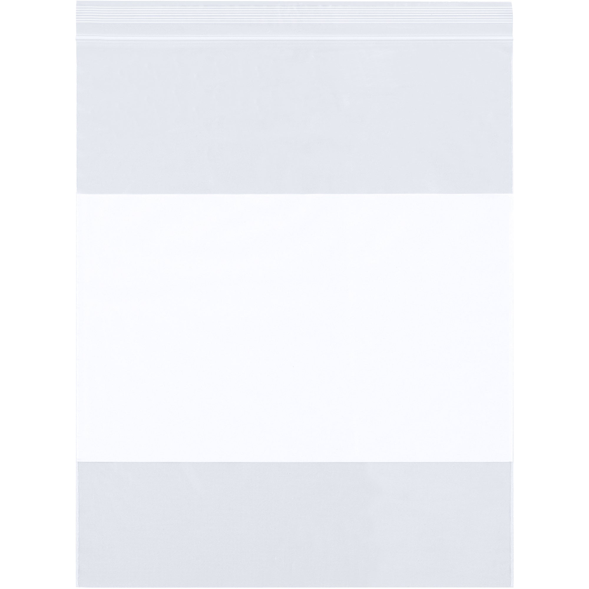 13 x 18" - 2 Mil White Block Reclosable Poly Bags (PB3980) Case Of 1000