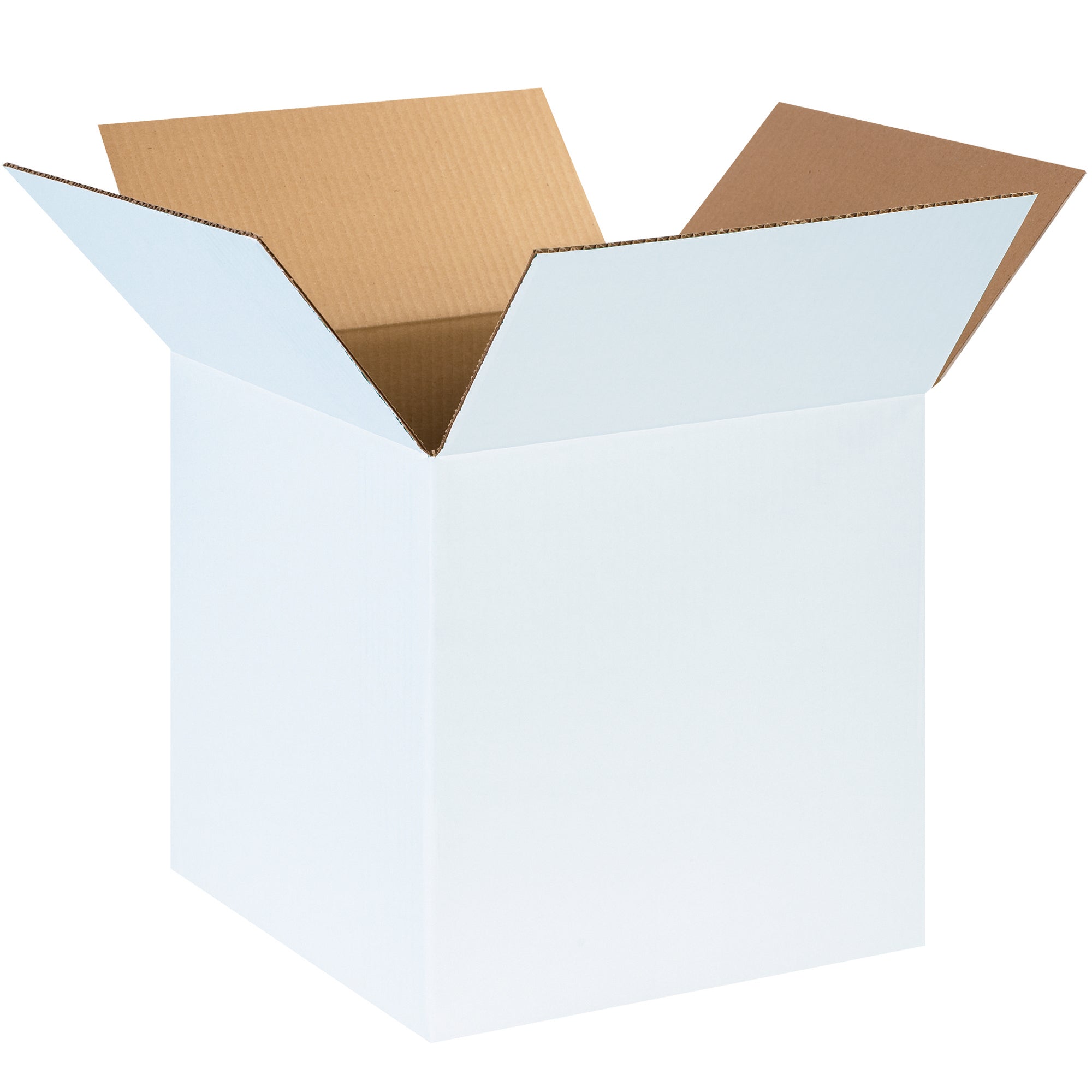 14 x 14 x 14" White Corrugated Boxes (141414W) Bundle Of 25