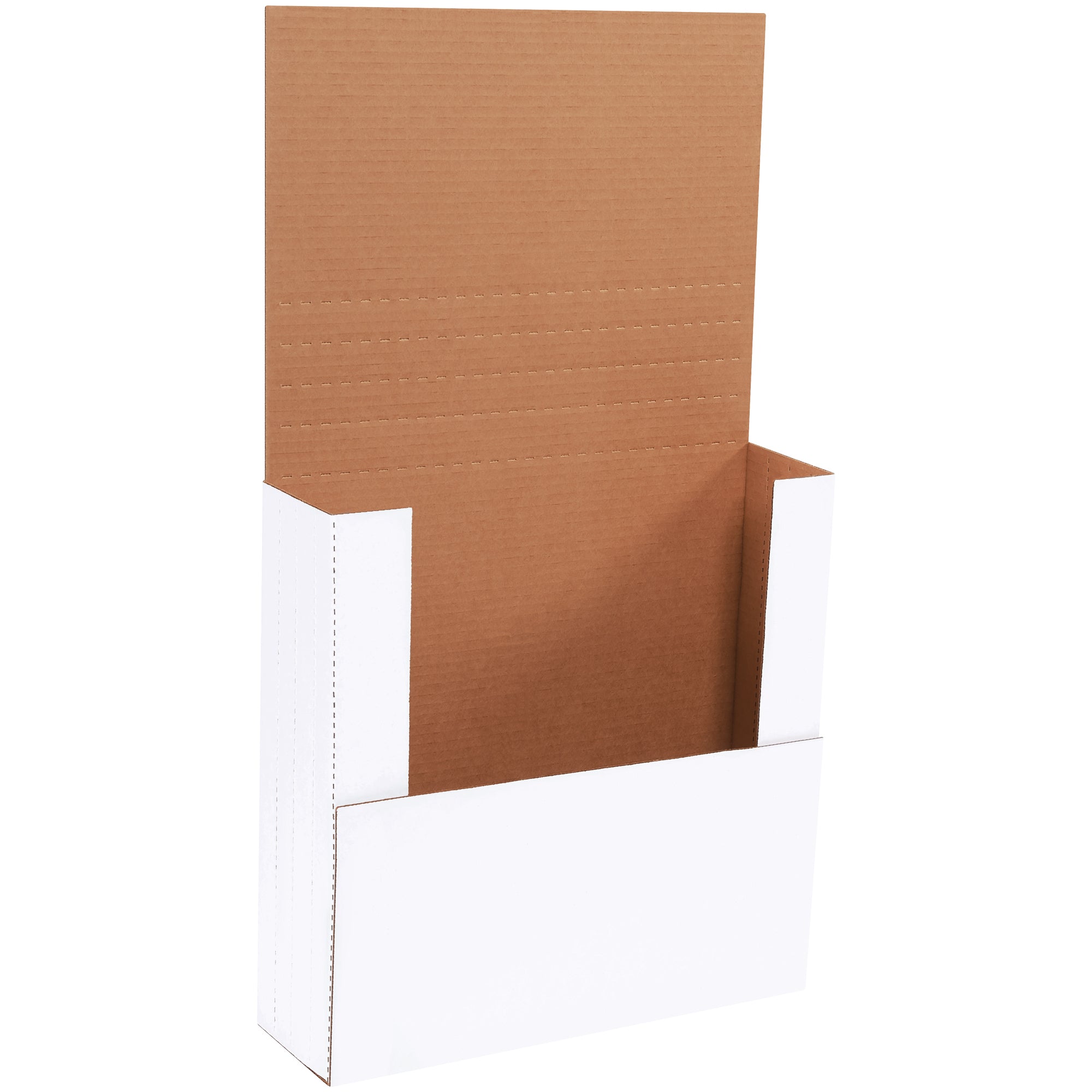 14 x 14 x 4" White Easy-Fold Mailers (M14144BF) Bundle Of 50