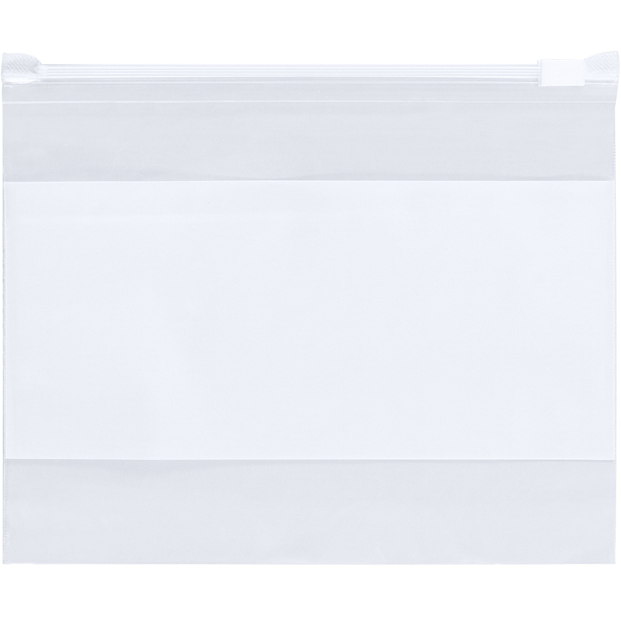 16 x 16" - 3 Mil Slide-Seal Reclosable White Block Poly Bags (PB5244) Case Of 100