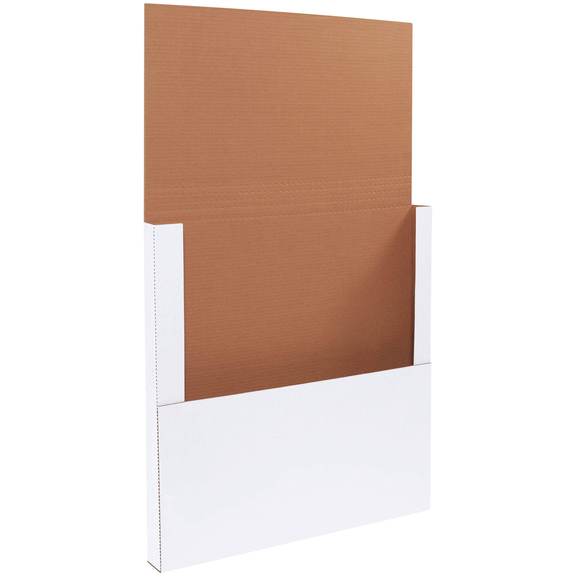 18 x 18 x 2" White Easy-Fold Mailers (M18182BF) Bundle Of 50