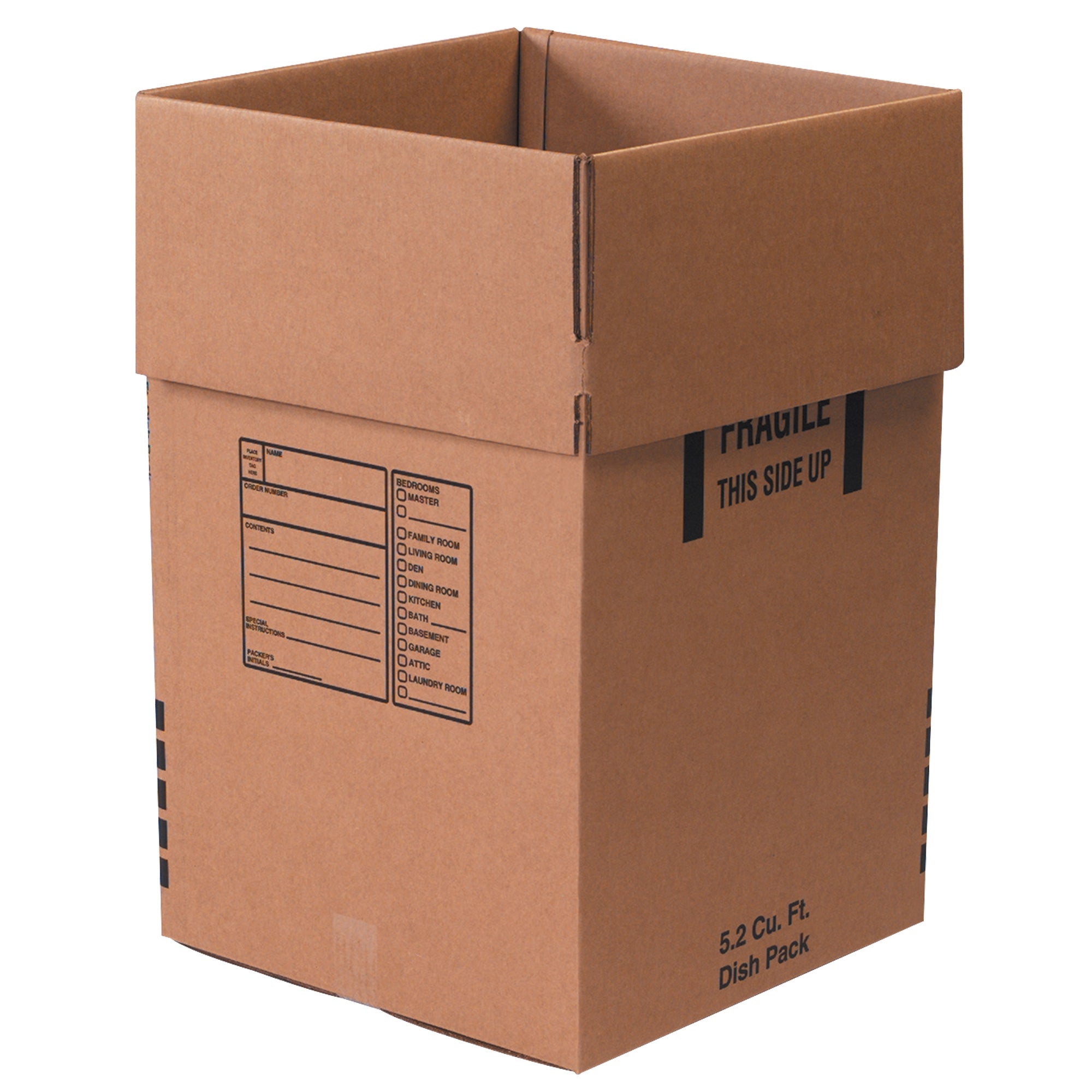 18 x 18 x 28" Dish Pack Boxes (181828DISH) Bundle Of 5