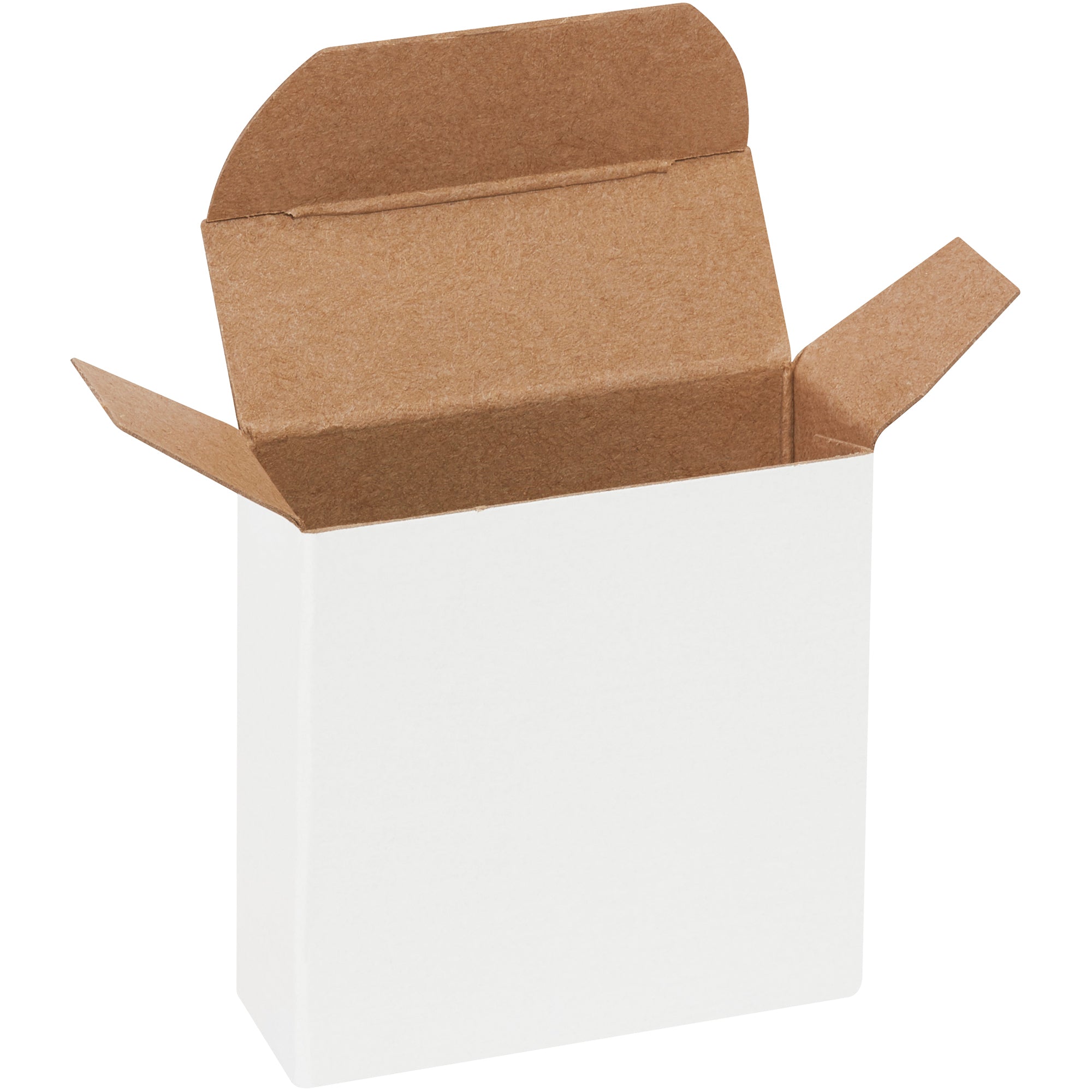 2 3/8 x 7/8 x 2 3/8" White Reverse Tuck Folding Cartons (RTC15W) Case Of 1000