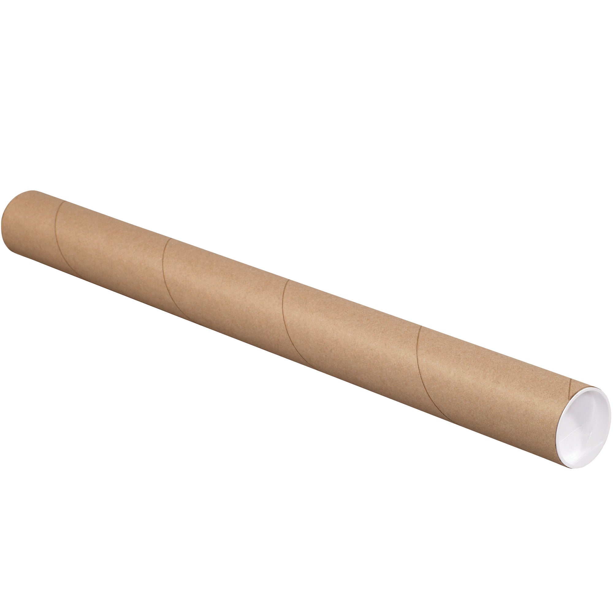 2 1/2 x 48" Kraft Tubes with Caps (P2548K) Case Of 34