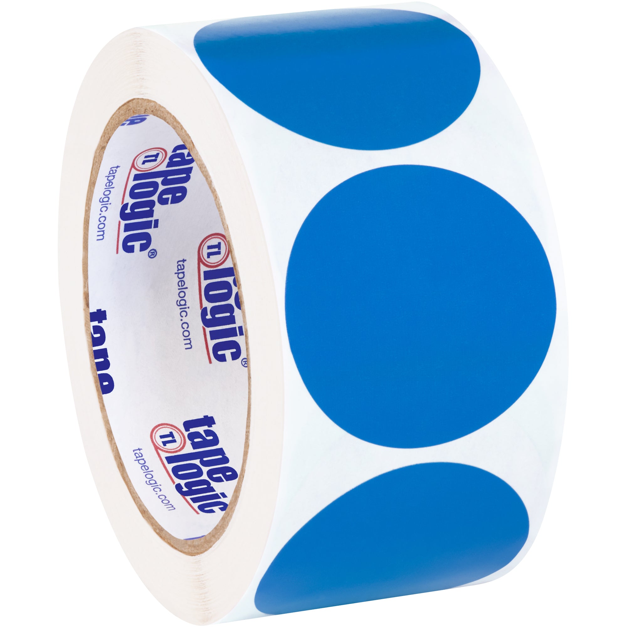 2" Light Blue Inventory Circle Labels (DL613C) Roll Of 500