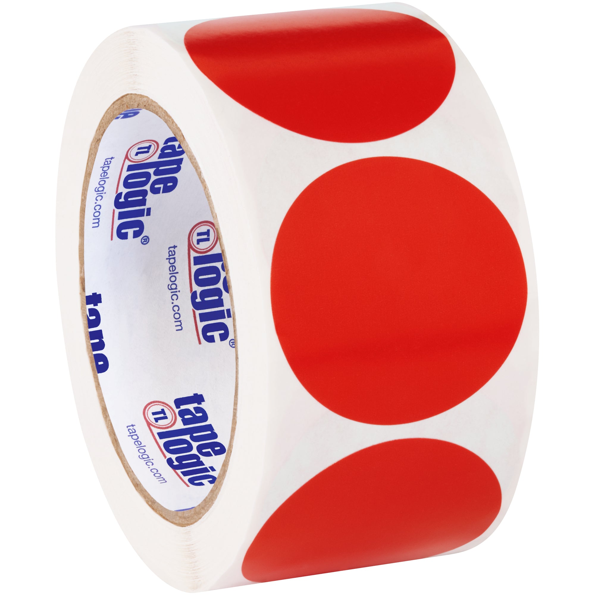 2" Red Inventory Circle Labels (DL613A) Roll Of 500