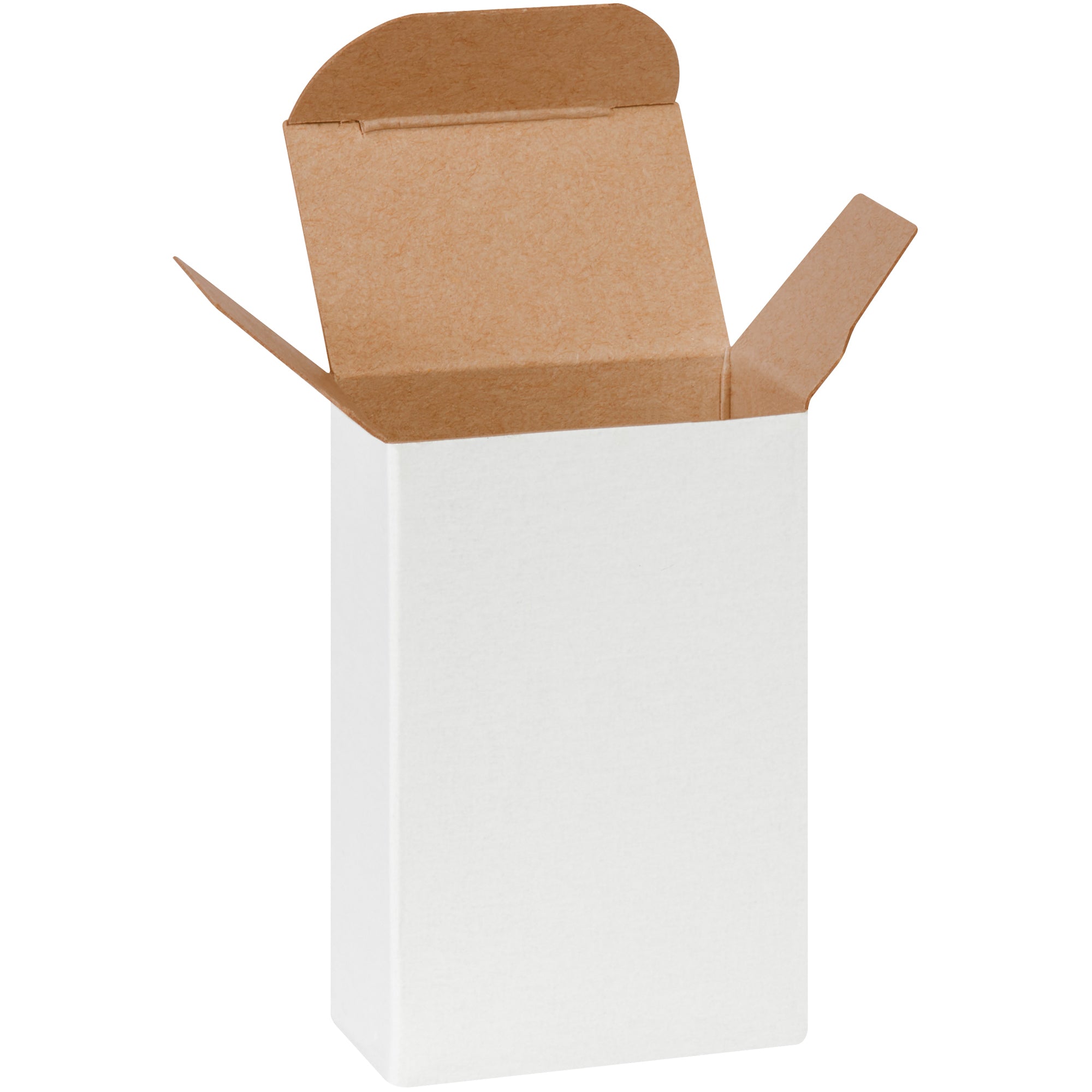 2 x 1 1/4 x 3" White Reverse Tuck Folding Cartons (RTS14W) Case Of 1000