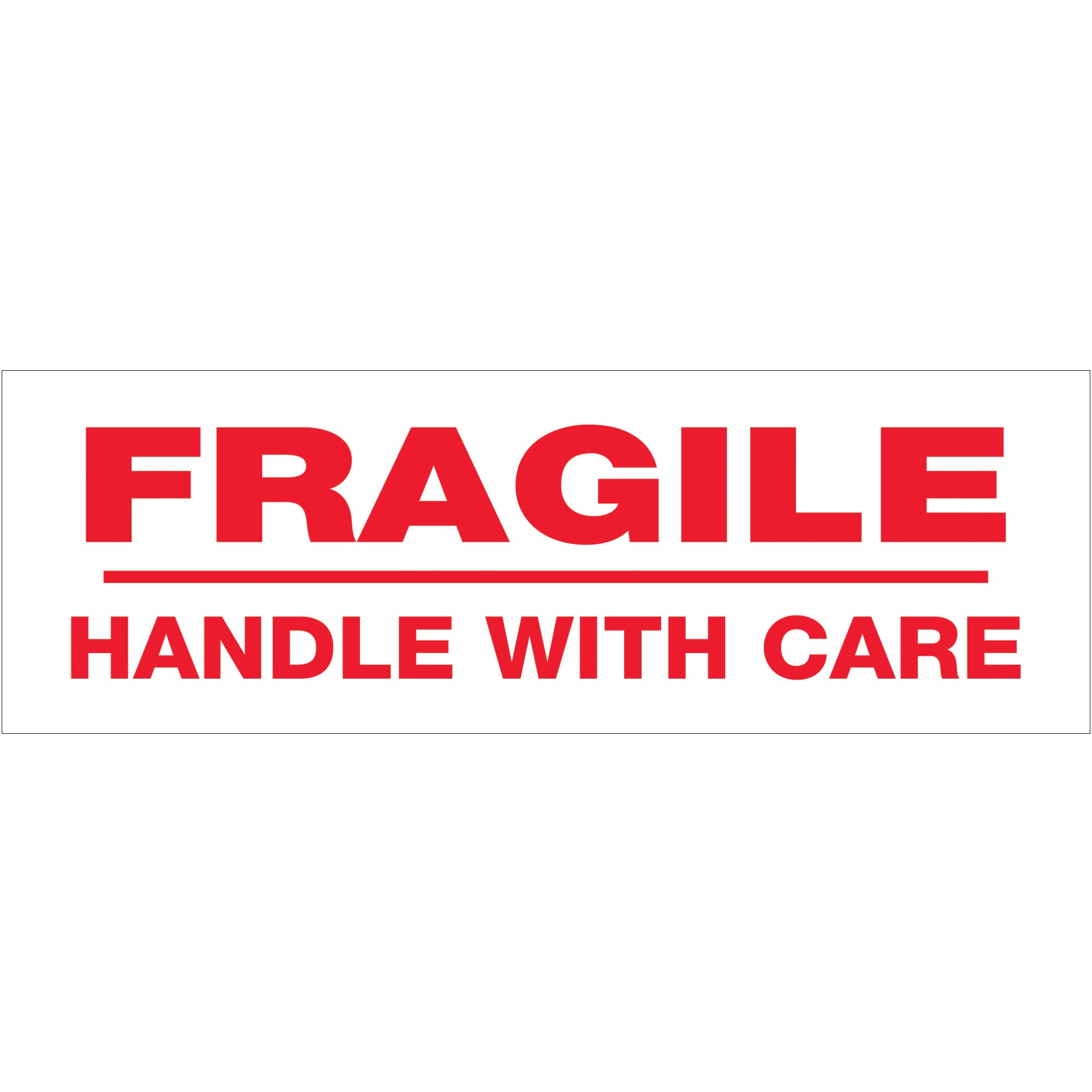 2" x 110 yds. - "Fragile Handle With Care" (18 Pack) Tape Logic Messaged Carton Sealing Tape (T902P0218PK) Case Of 18