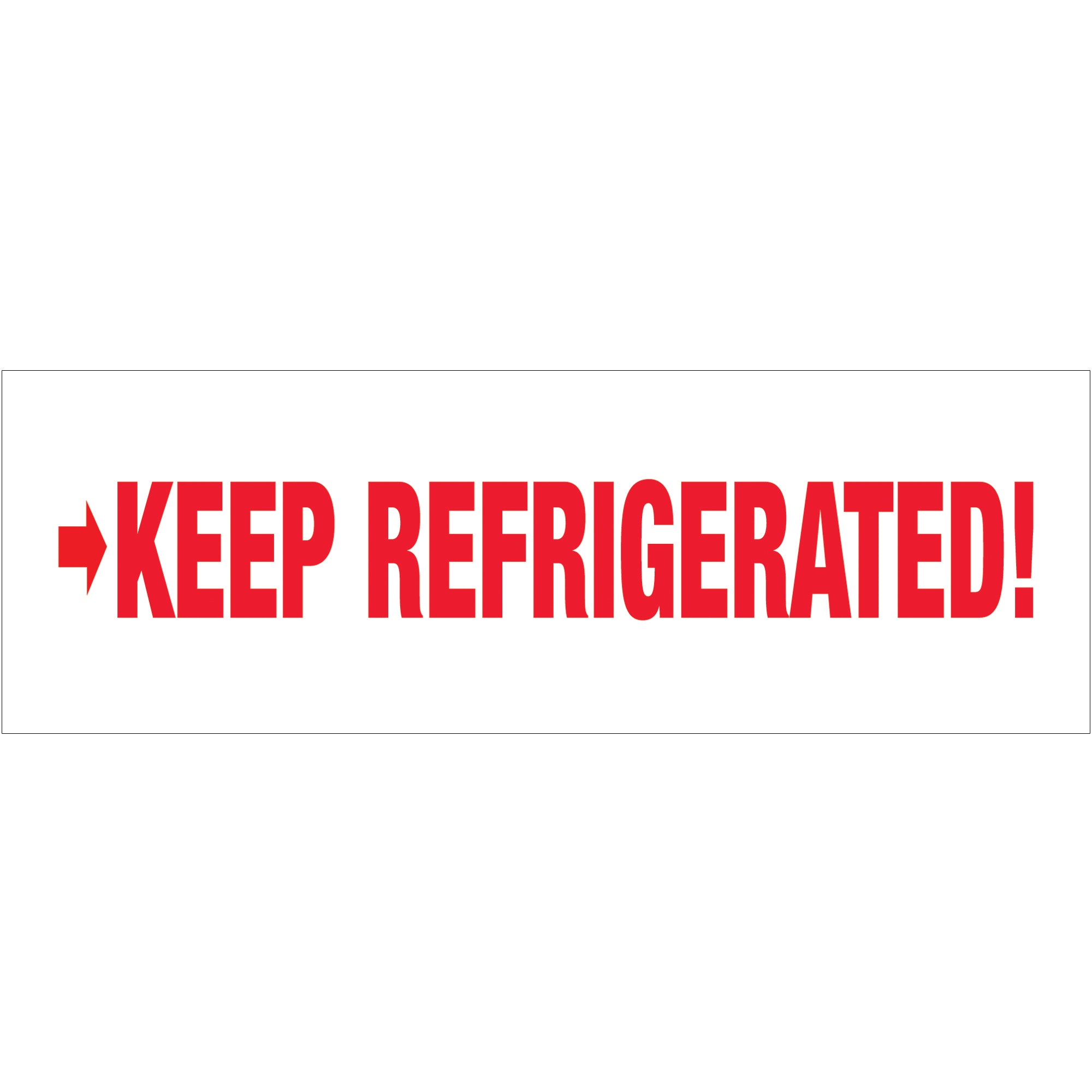 2" x 110 yds. - "Keep Refrigerated" (6 Pack) Tape Logic Messaged Carton Sealing Tape (T902P096PK) Case Of 6