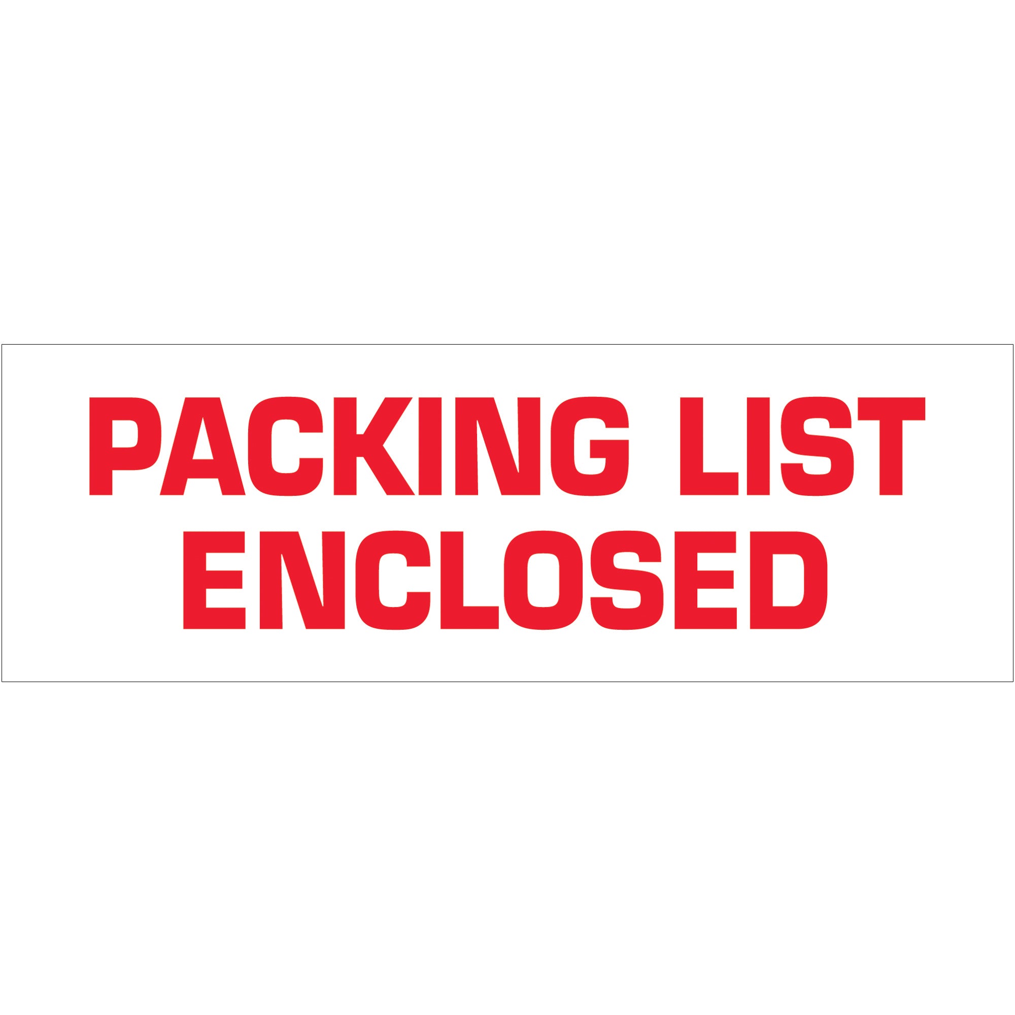 2" x 110 yds. - "Packing List Enclosed" (18 Pack) Tape Logic Messaged Carton Sealing Tape (T902P0318PK) Case Of 18