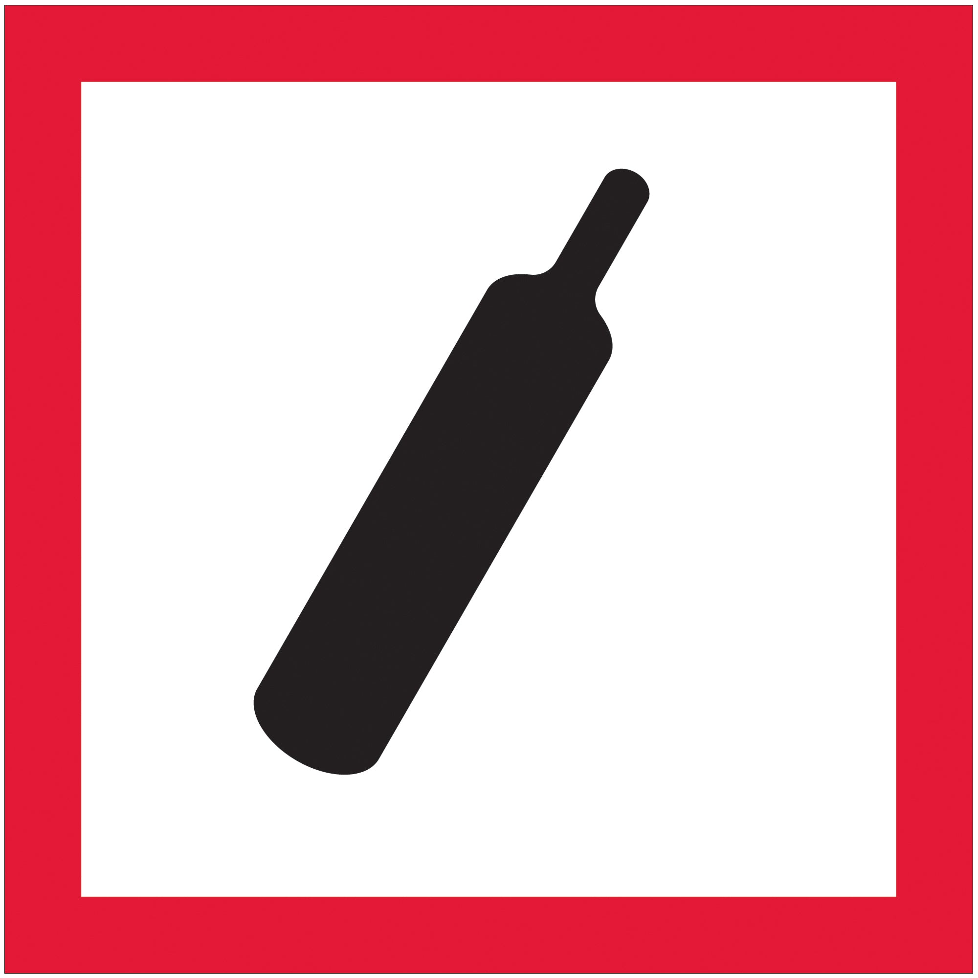 2 x 2" Pictogram - Gas Cylinder Labels (DL4243) Roll Of 500