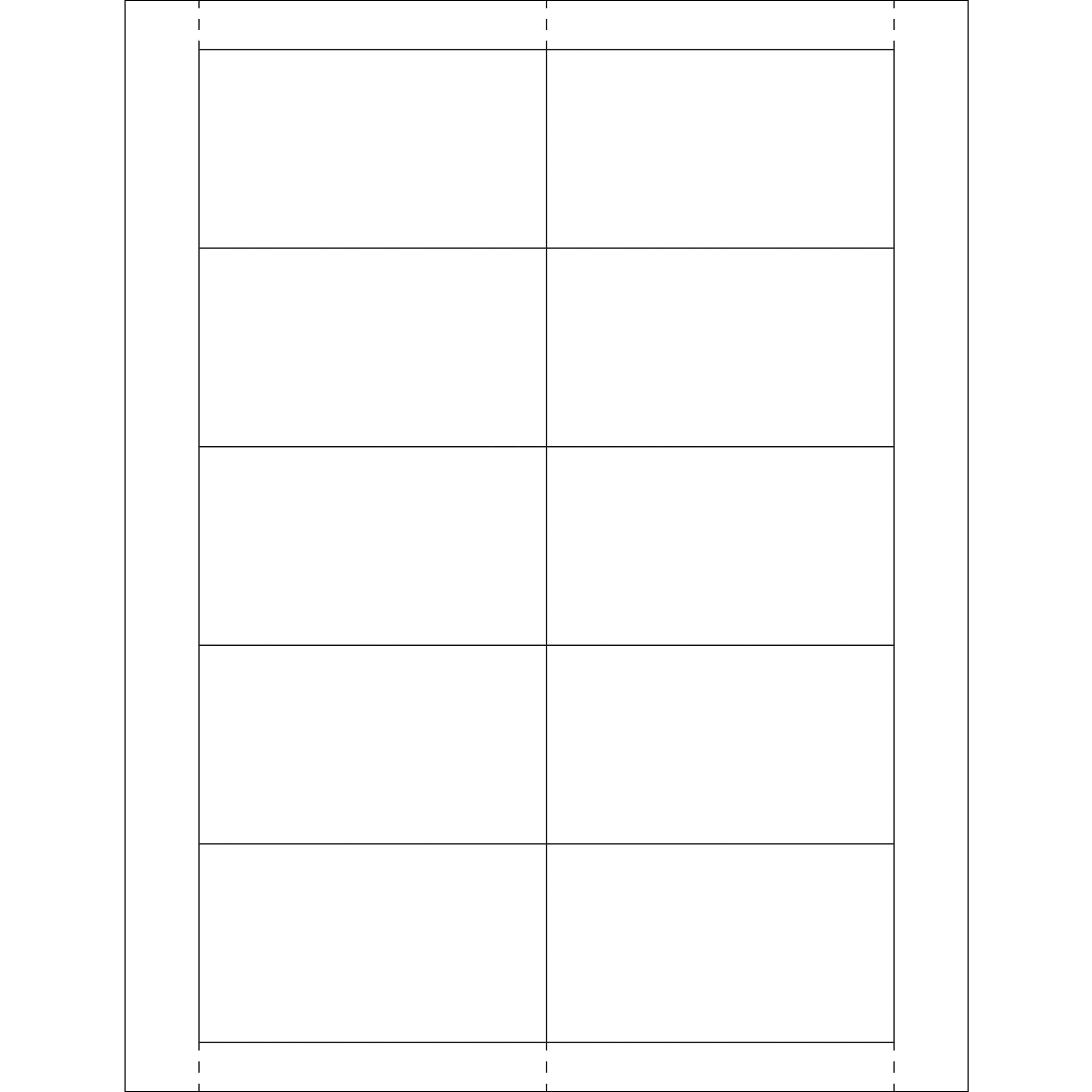 2 x 3 1/2" Vinyl Envelope Insert Cards (LH225) Case Of 500