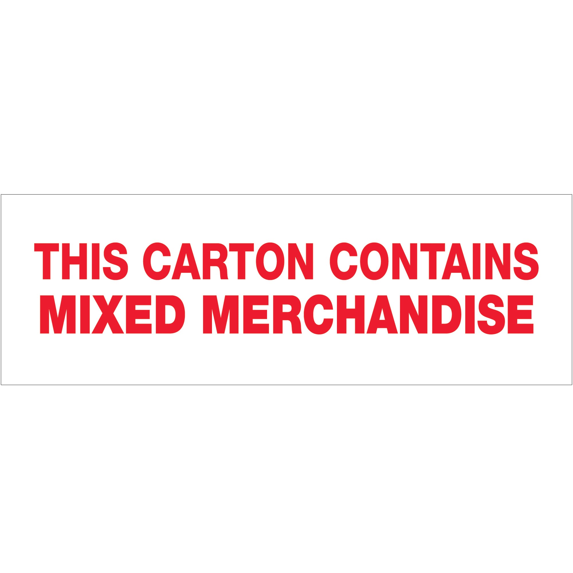 2" x 55 yds. - "Mixed Merchandise" (18 Pack) Tape Logic Messaged Carton Sealing Tape (T901P1018PK) Case Of 18