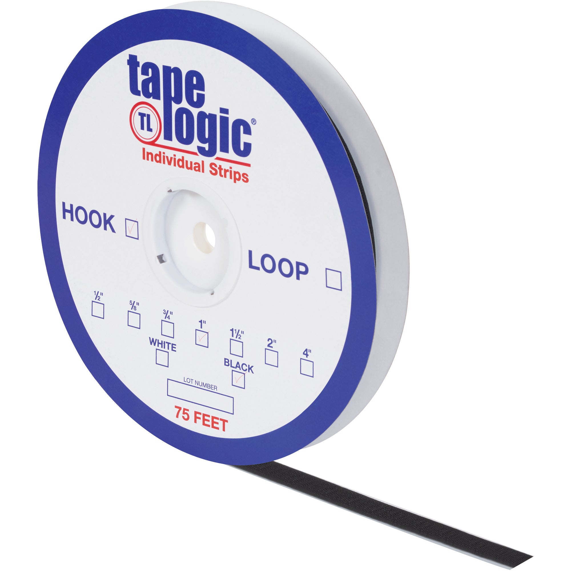 2" x 75' Black Loop Tape Logic Individual Tape Strips (HLT122) Each