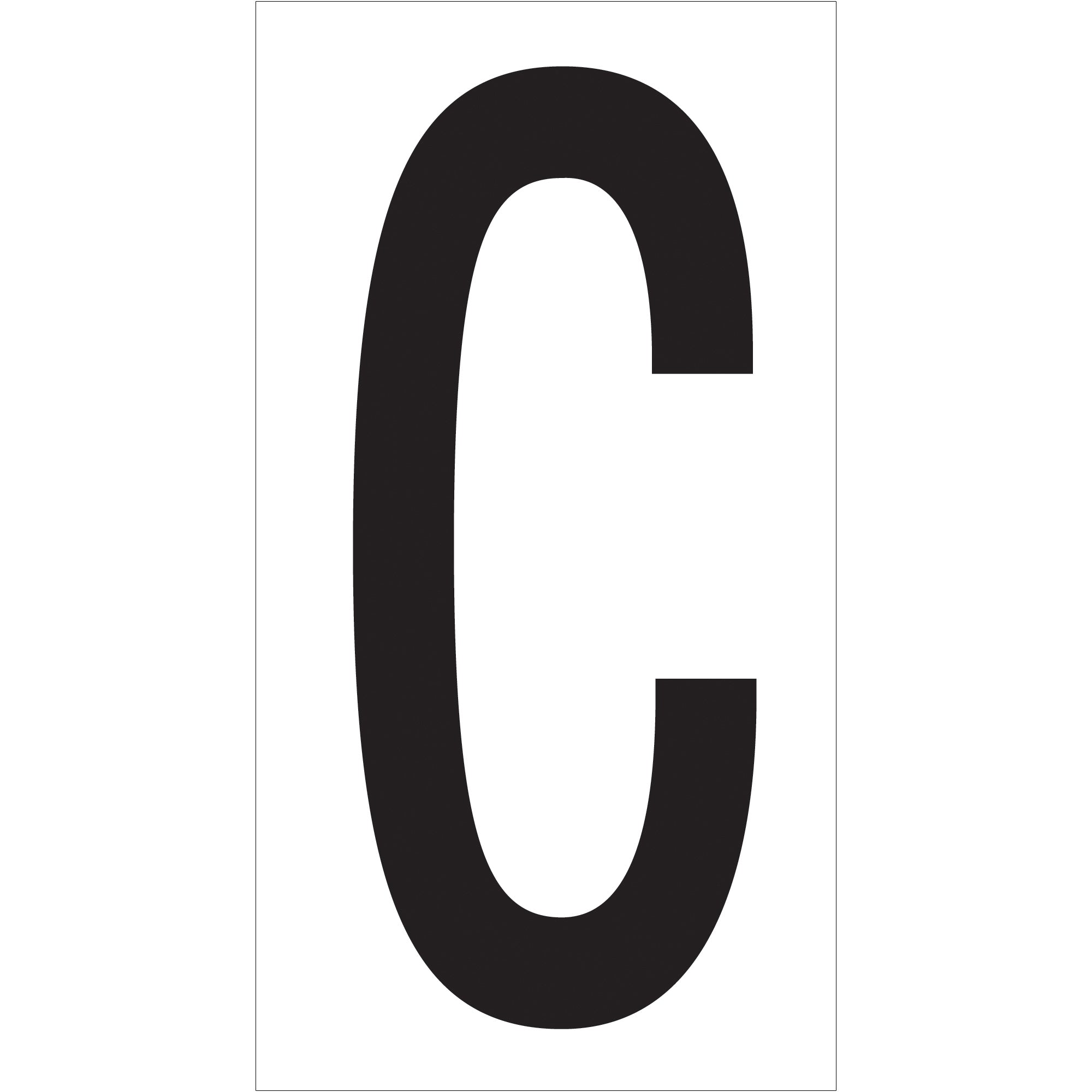 3 1/2" "C" Vinyl Warehouse Letter Labels (DL9310C) Case Of 50