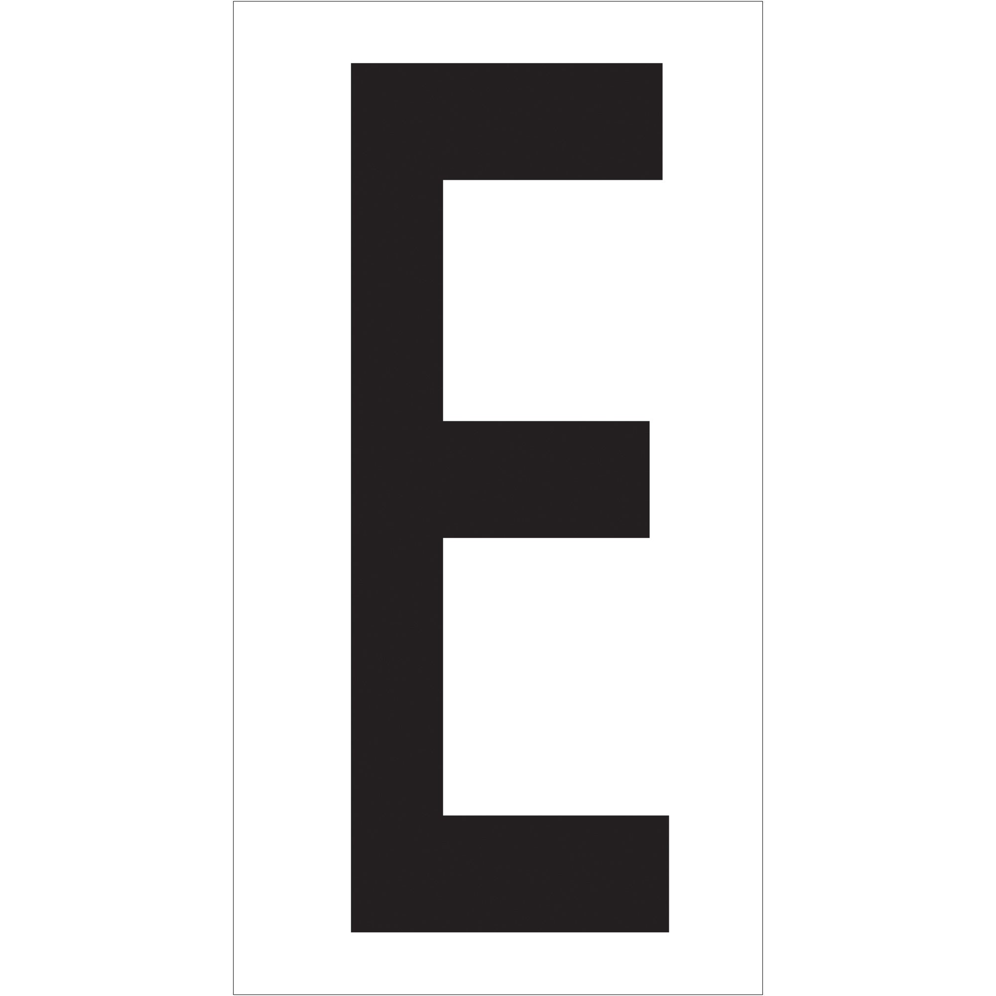 3 1/2" "E" Vinyl Warehouse Letter Labels (DL9310E) Case Of 50