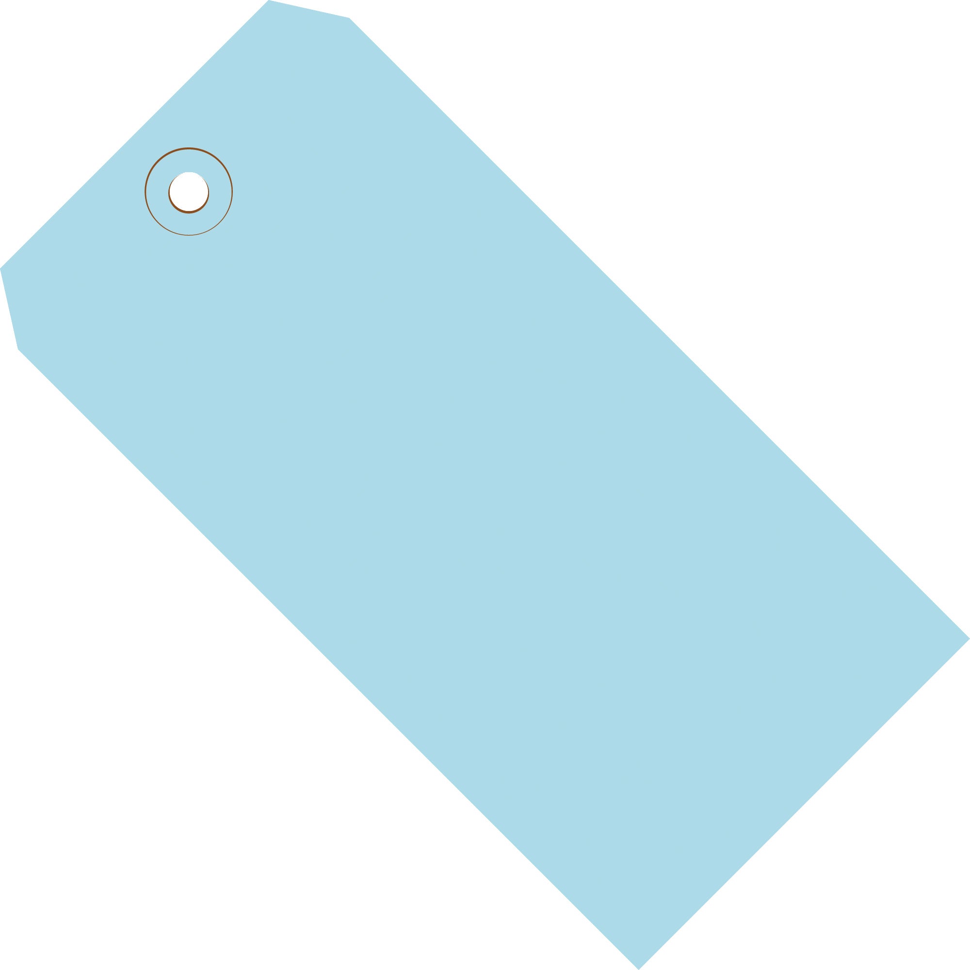 3 1/4 x 1 5/8" Light Blue 13 Pt. Shipping Tags (G11021B) Case Of 1000