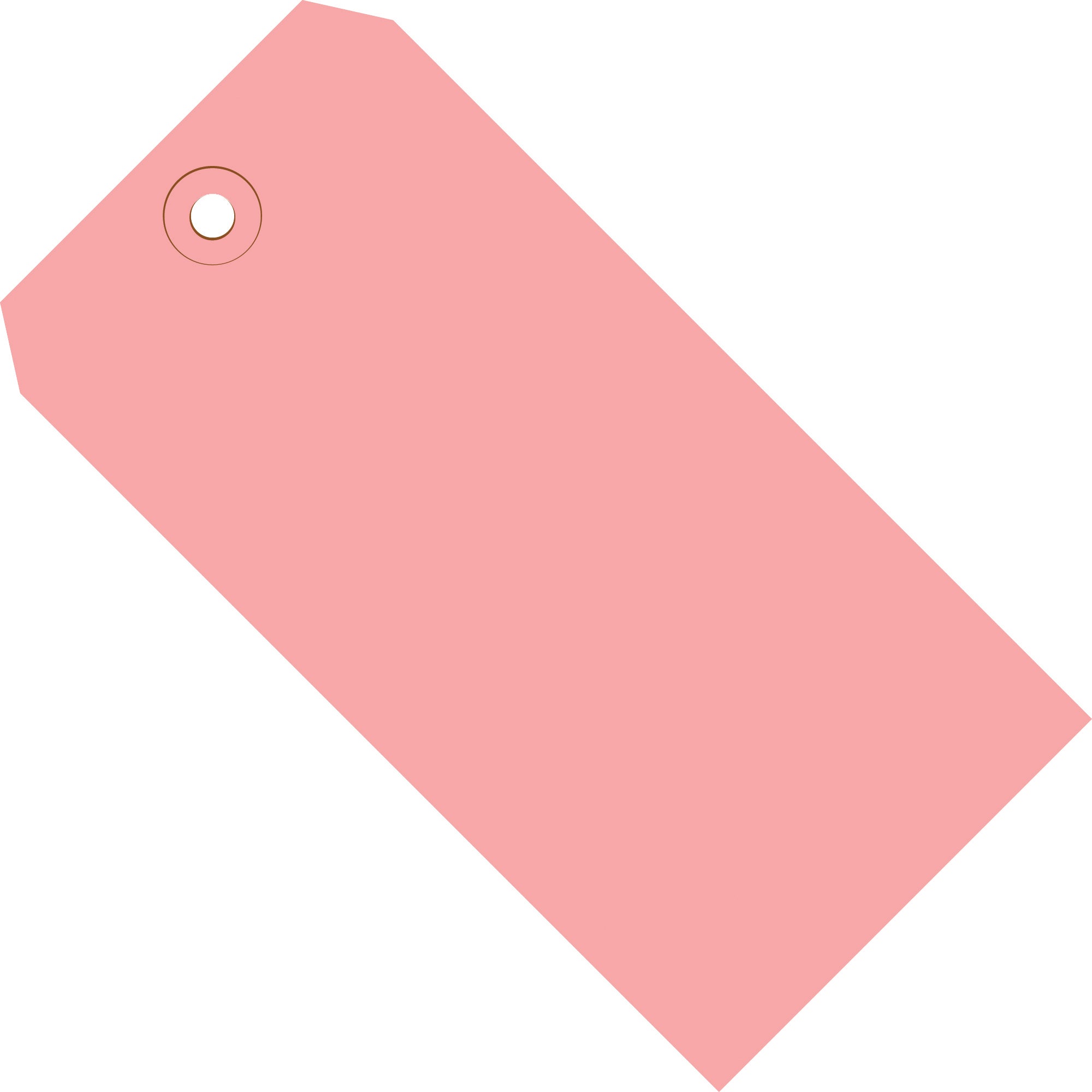 3 1/4 x 1 5/8" Pink 13 Pt. Shipping Tags (G11021J) Case Of 1000