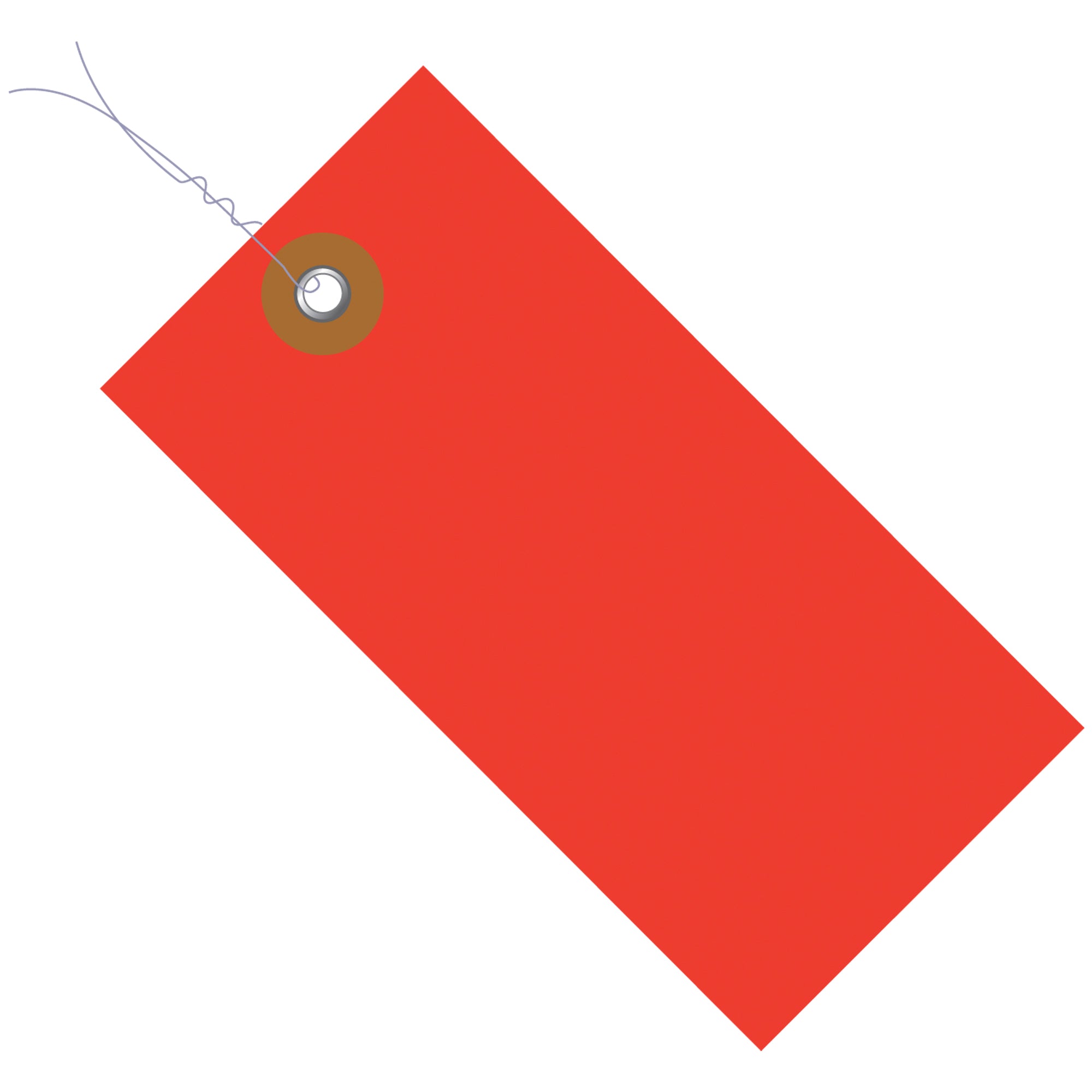 3 1/4 x 1 5/8" Red Tyvek Pre-Wired Shipping Tag (G14023D) Case Of 100