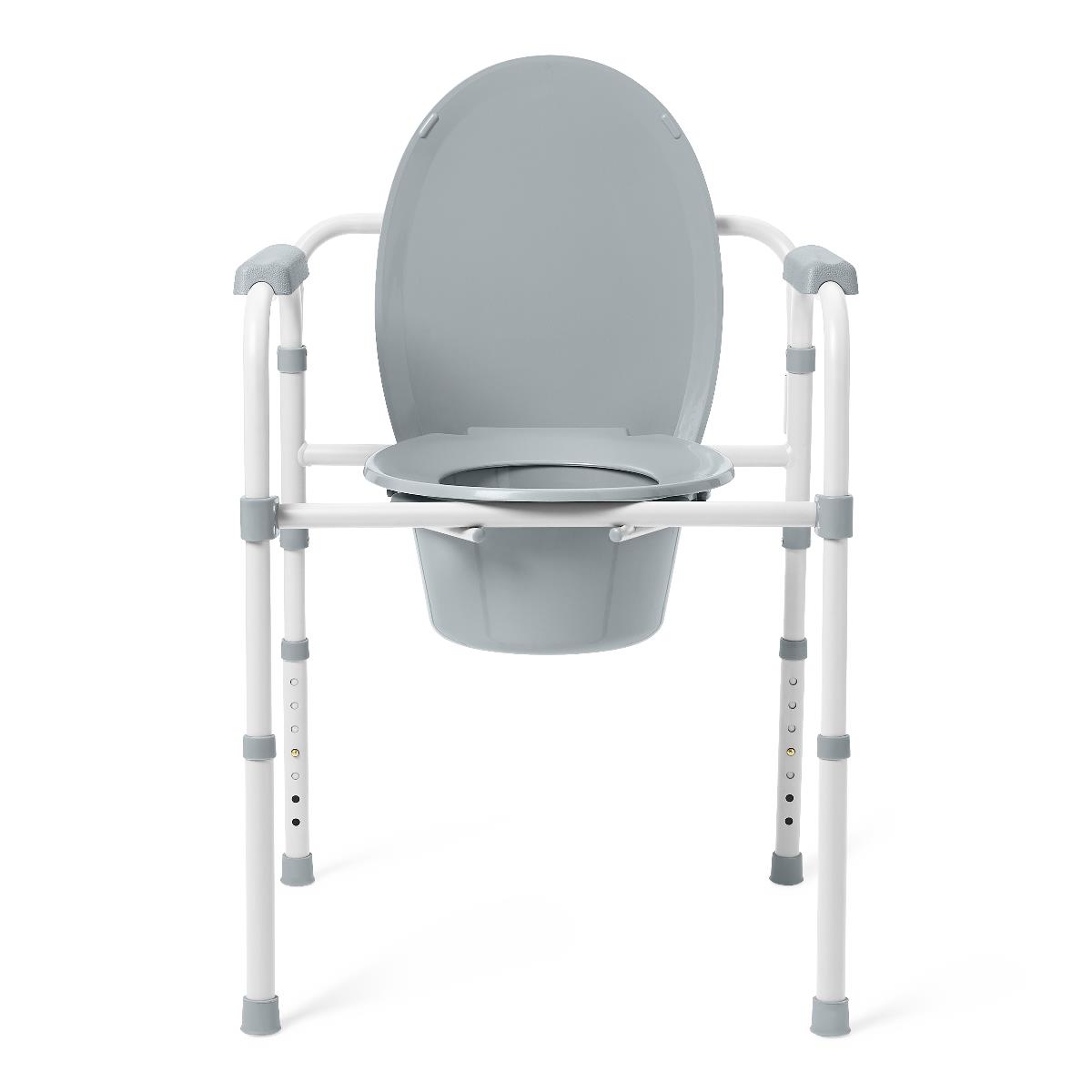 3-in-1 Folding Steel Elongated Commode, 1 EA (G1-200LX1) Each