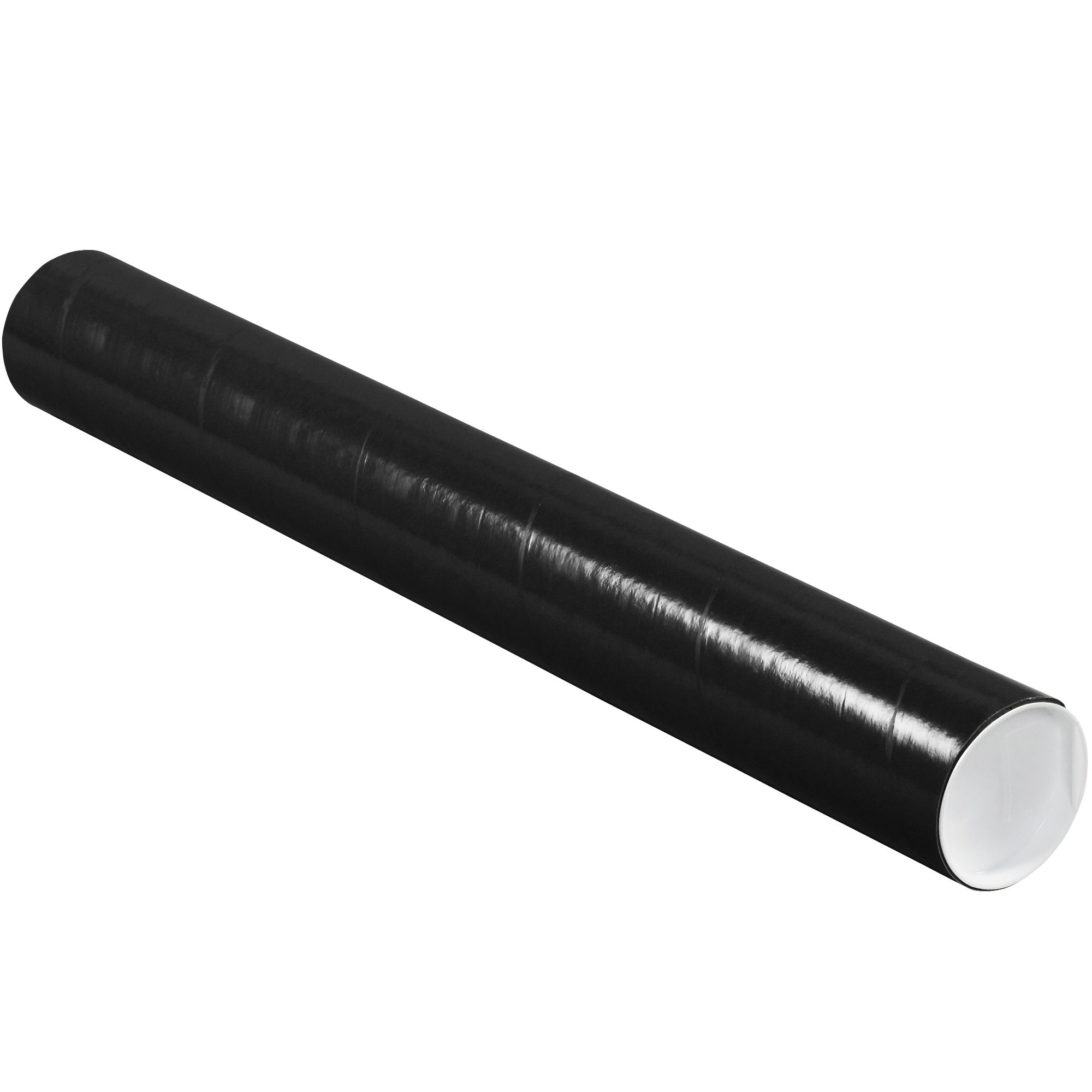 3 x 24" Black Tubes with Caps (P3024BL) Case Of 24