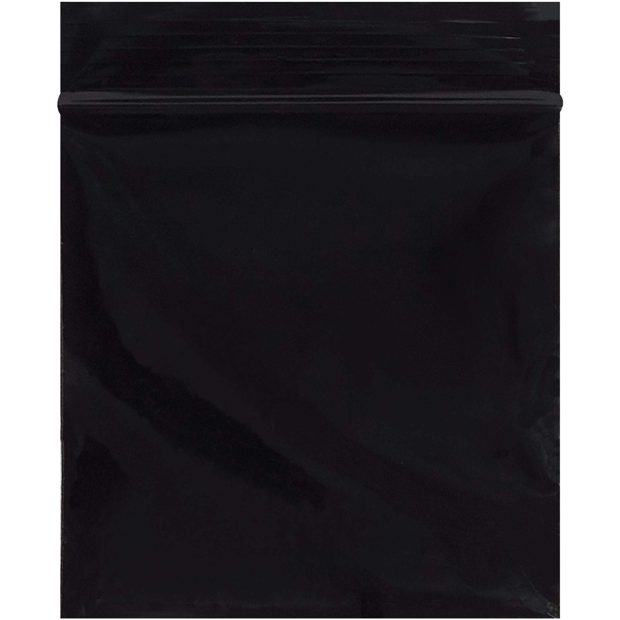 3 x 3" - 2 Mil Black Reclosable Poly Bags (PB3540BK) Case Of 1000