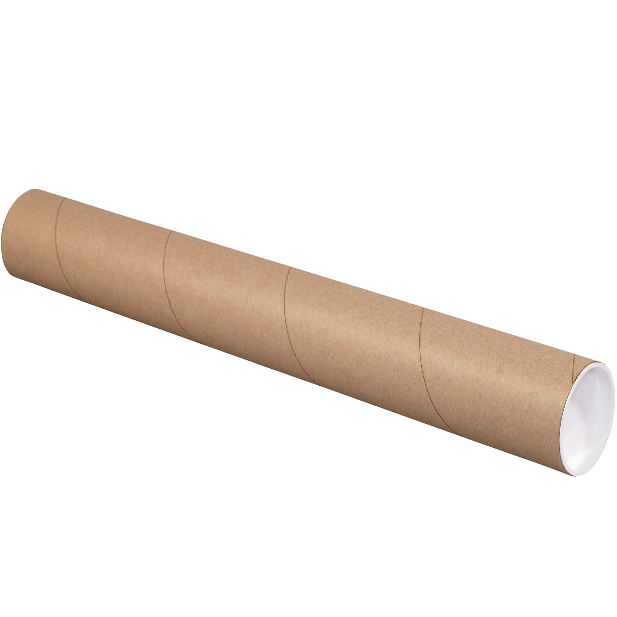 3 x 36" Kraft Tubes with Caps (P3036K) Case Of 24