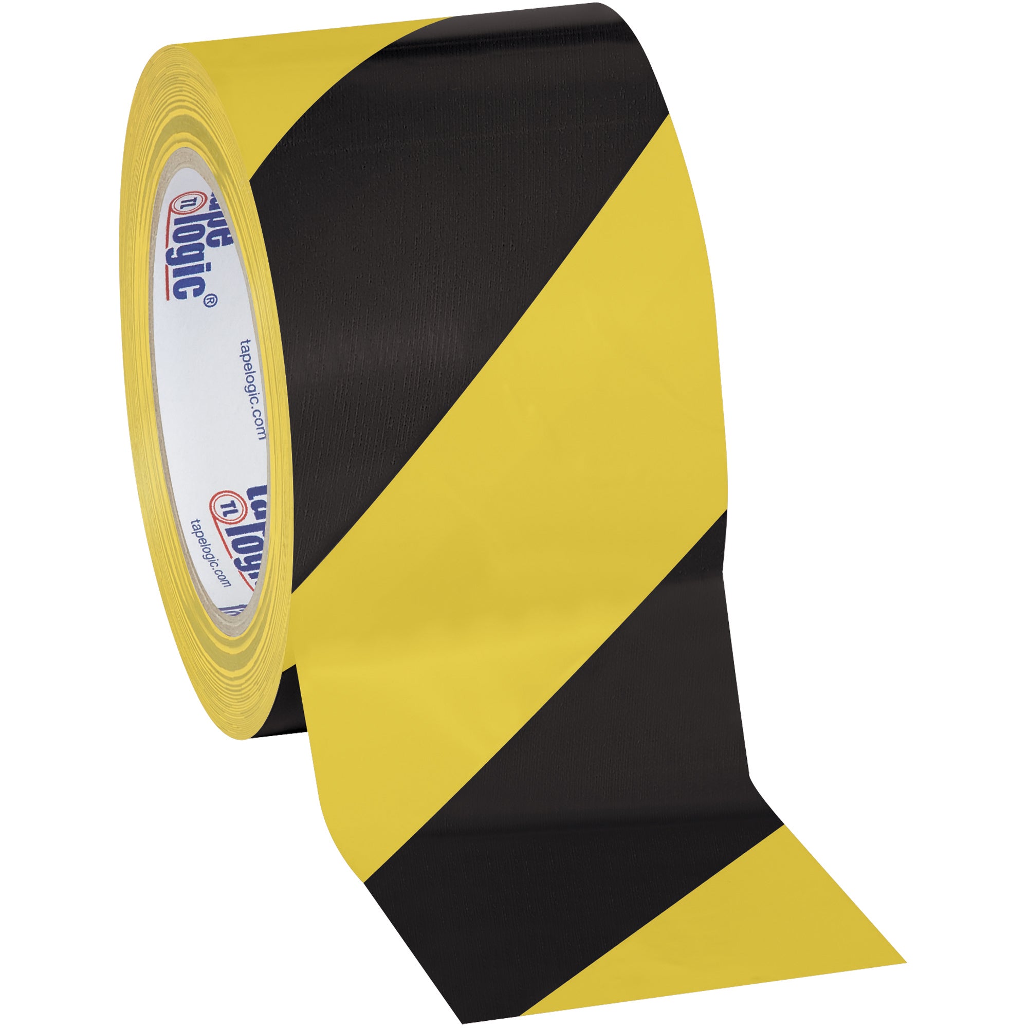 3" x 36 yds. Black/Yellow Tape Logic Striped Vinyl Safety Tape (T9336BY) Case Of 16