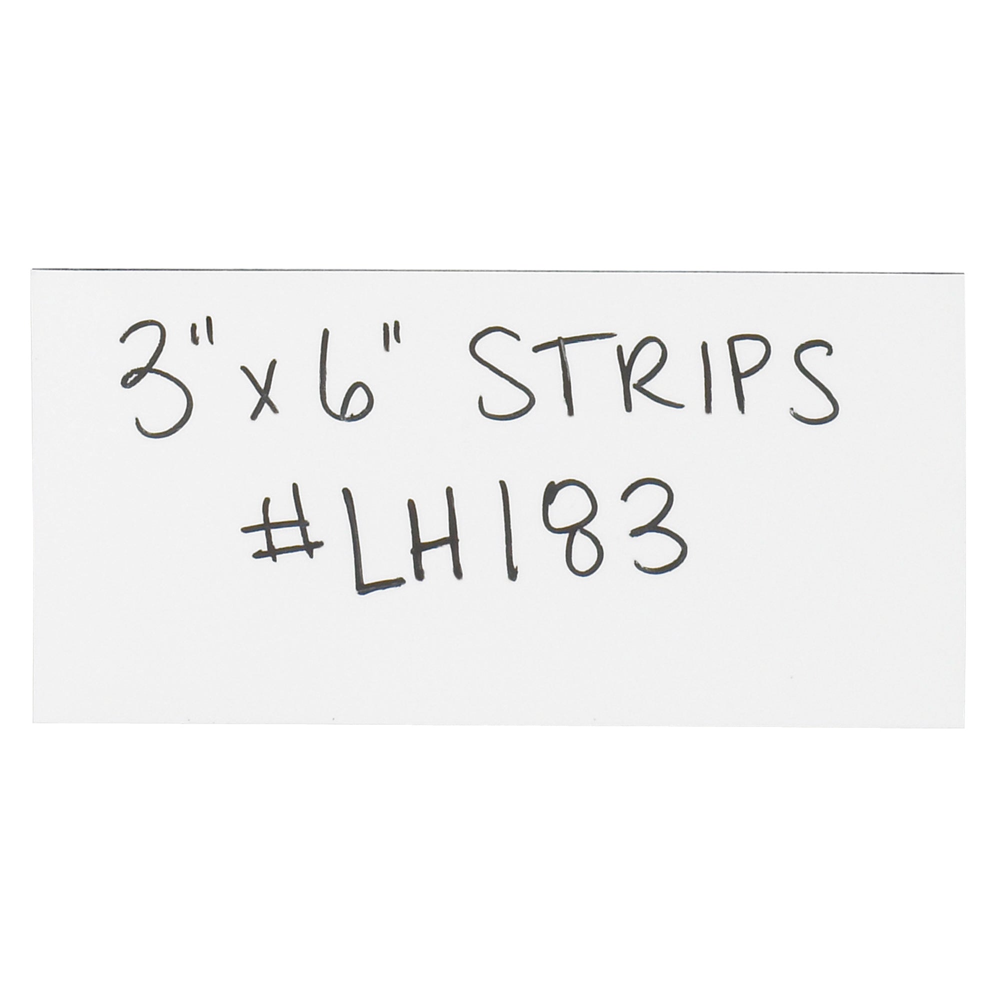 3 x 6" White Warehouse Labels - Magnetic Strips (LH183) Case Of 25