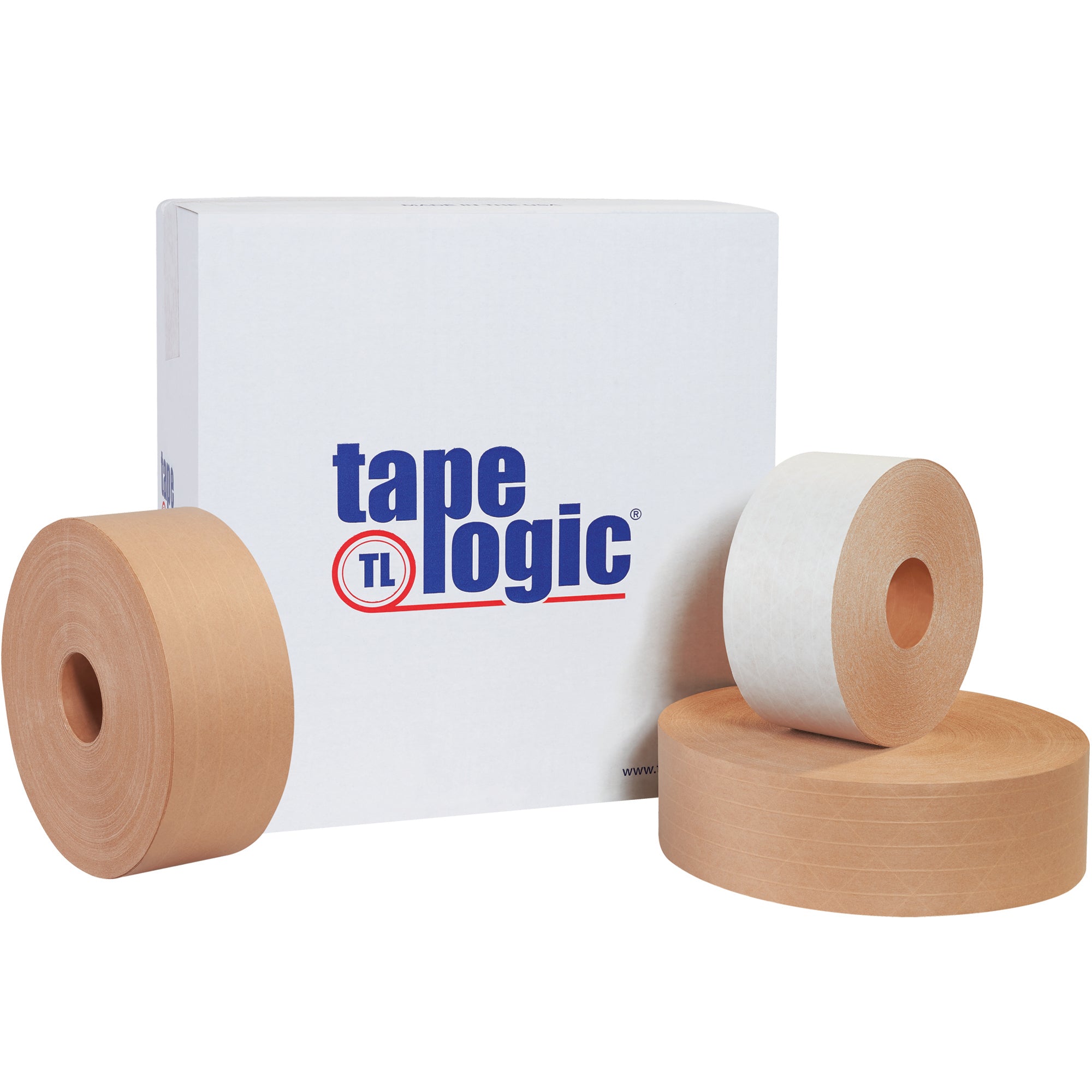 3" x 900' Kraft TAPE LOGIC #7500 Reinforced Water Activated Tape (T9097500) Case Of 6