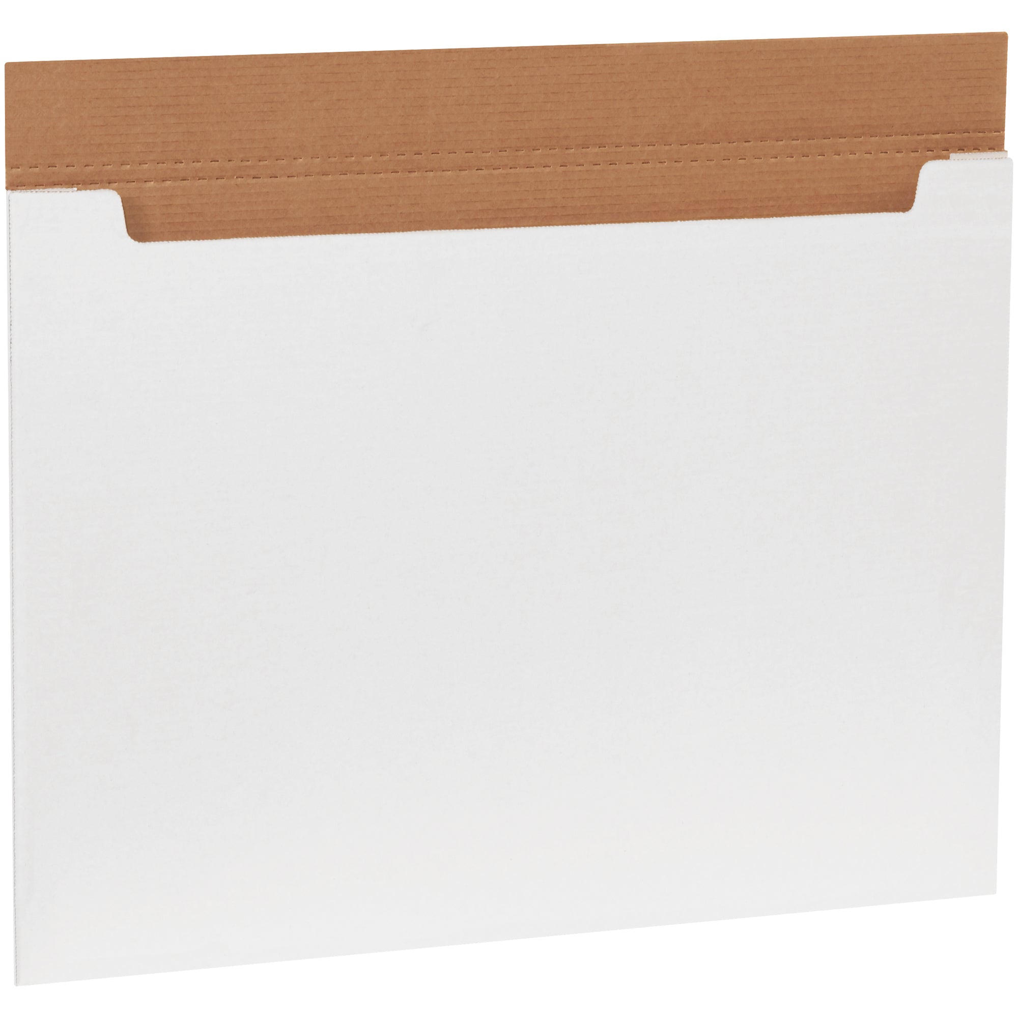30 x 22 1/2 x 1/4" White Jumbo Fold-Over Mailers (M302214) Bundle Of 20
