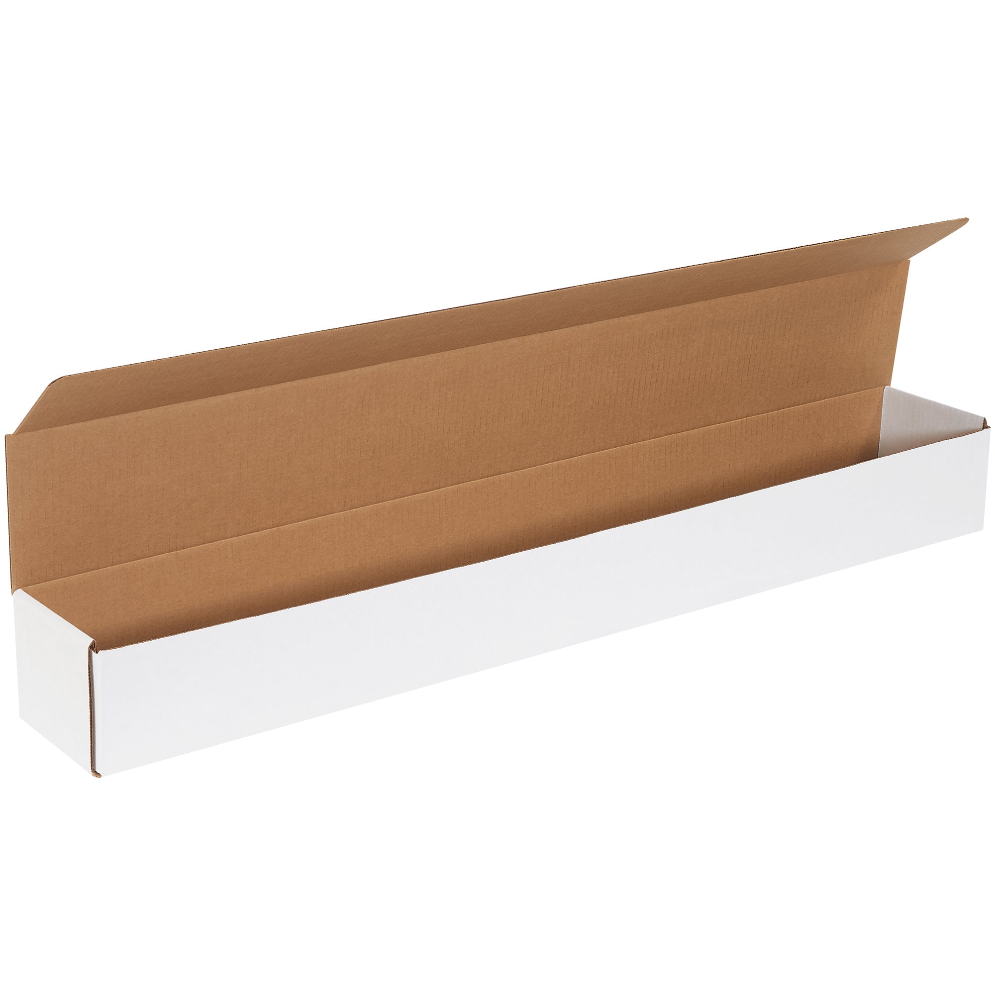 36 1/4 x 4 7/8 x 4" White Corrugated Mailers (M3644) Bundle Of 50
