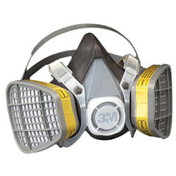 3M 5000 Series Half Facepiece Respirators, Medium, Organic Vapors/Acid Gases (142-5203) Each
