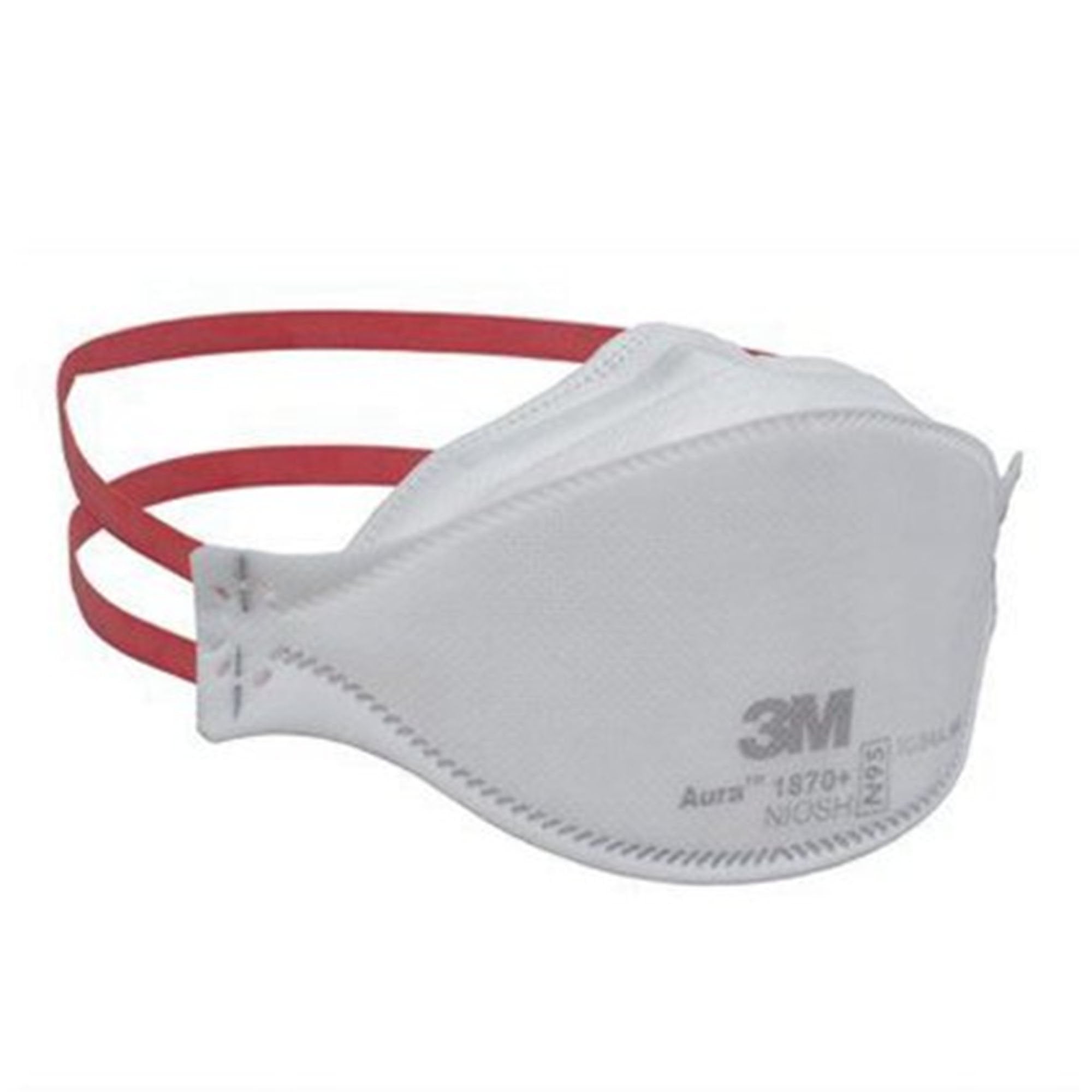 3M Aura Particulate Respirator / Surgical Mask Medical N95 ASTM F1862 Elastic Strap One Size Fits Most (1201297_BX) 20/BX
