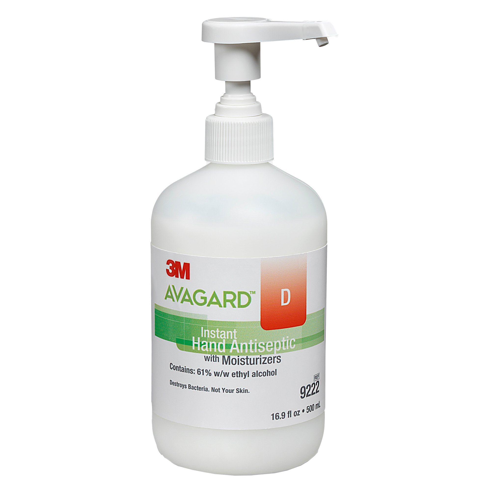 3M Avagard D Hand Sanitizer 16 oz. Ethyl Alcohol Gel Pump Bottle (406351_EA) 1/EA