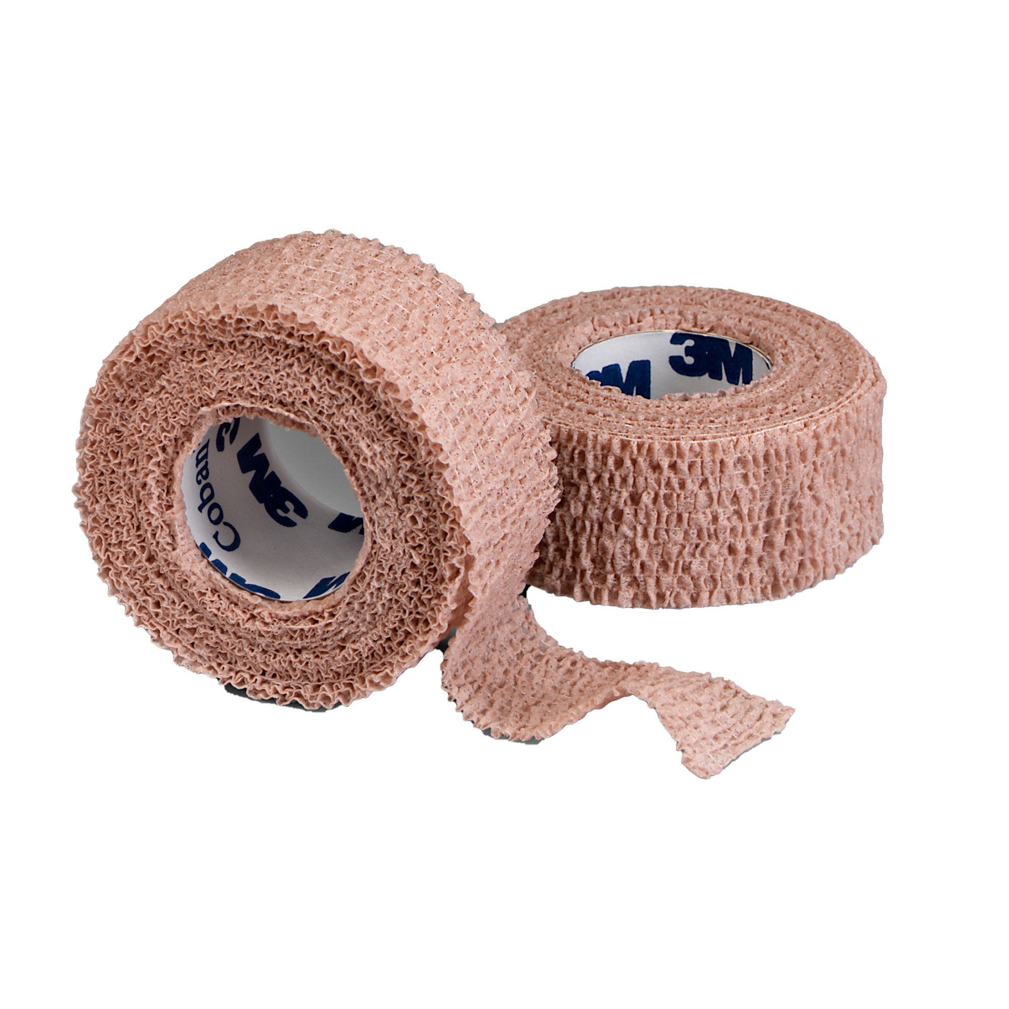 3M Coban Cohesive Bandage 1 Inch X 5 Yard Self-Adherent Closure Tan NonSterile Standard Compression (481236_PK) 5/PK