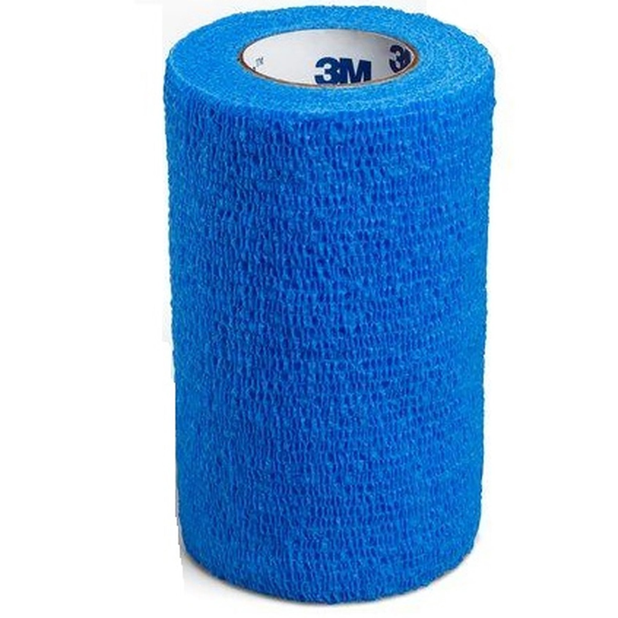 3M Coban Cohesive Bandage 4 Inch X 5 Yard Self-Adherent Closure Blue NonSterile Standard Compression (176494_EA) 1/EA