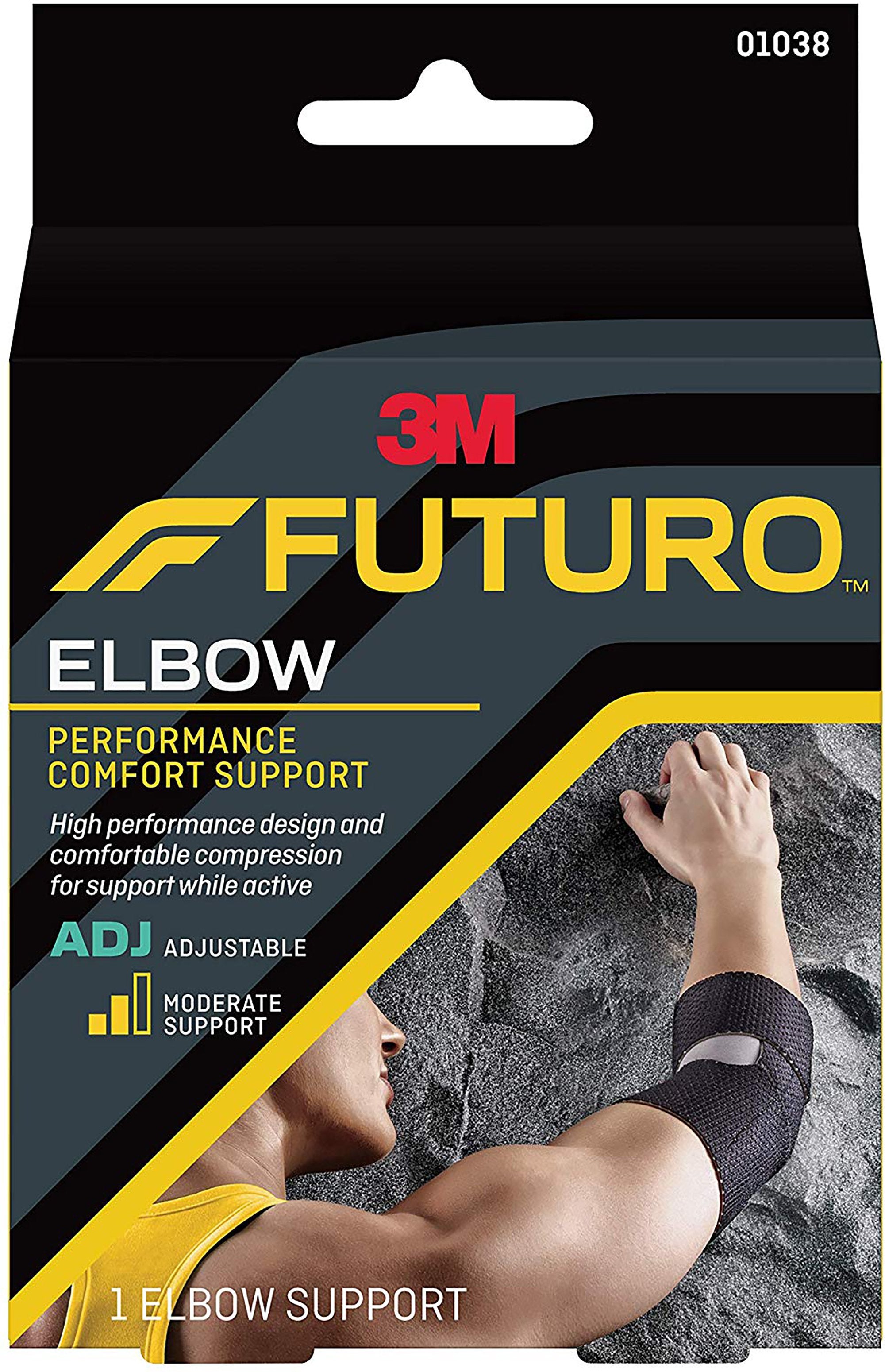 3M Futuro Elbow Support One Size Fits Most Left or Right Elbow Black (971882_EA) 1/EA