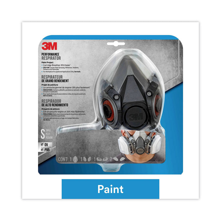 3M Half Facepiece Paint Spray/Pesticide Respirator, Small (MMM6111PA1A) Each
