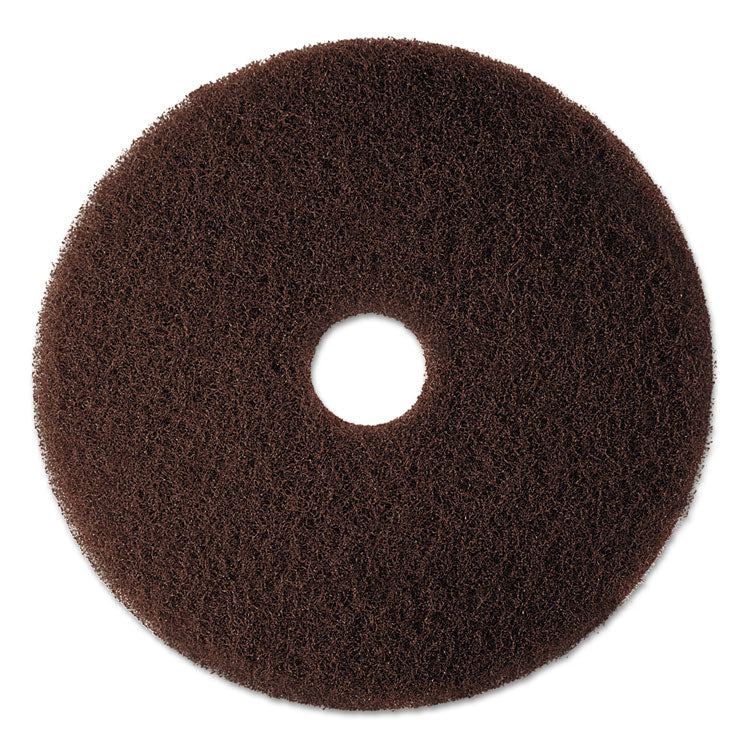 3M Low-Speed High Productivity Floor Pad 7100, 20" Diameter, Brown, 5/Carton (MMM08448) Case of 5