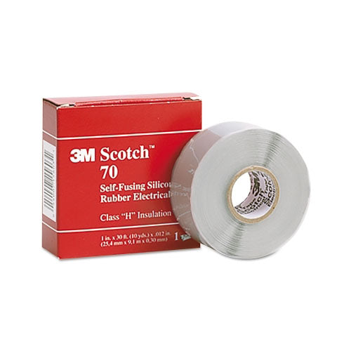 3M Scotch Self-Fusing Silicone Rubber Electrical Tape, 1 in X 30ft, 12mil, Sky Blue Gray (500-572610) 1 Roll